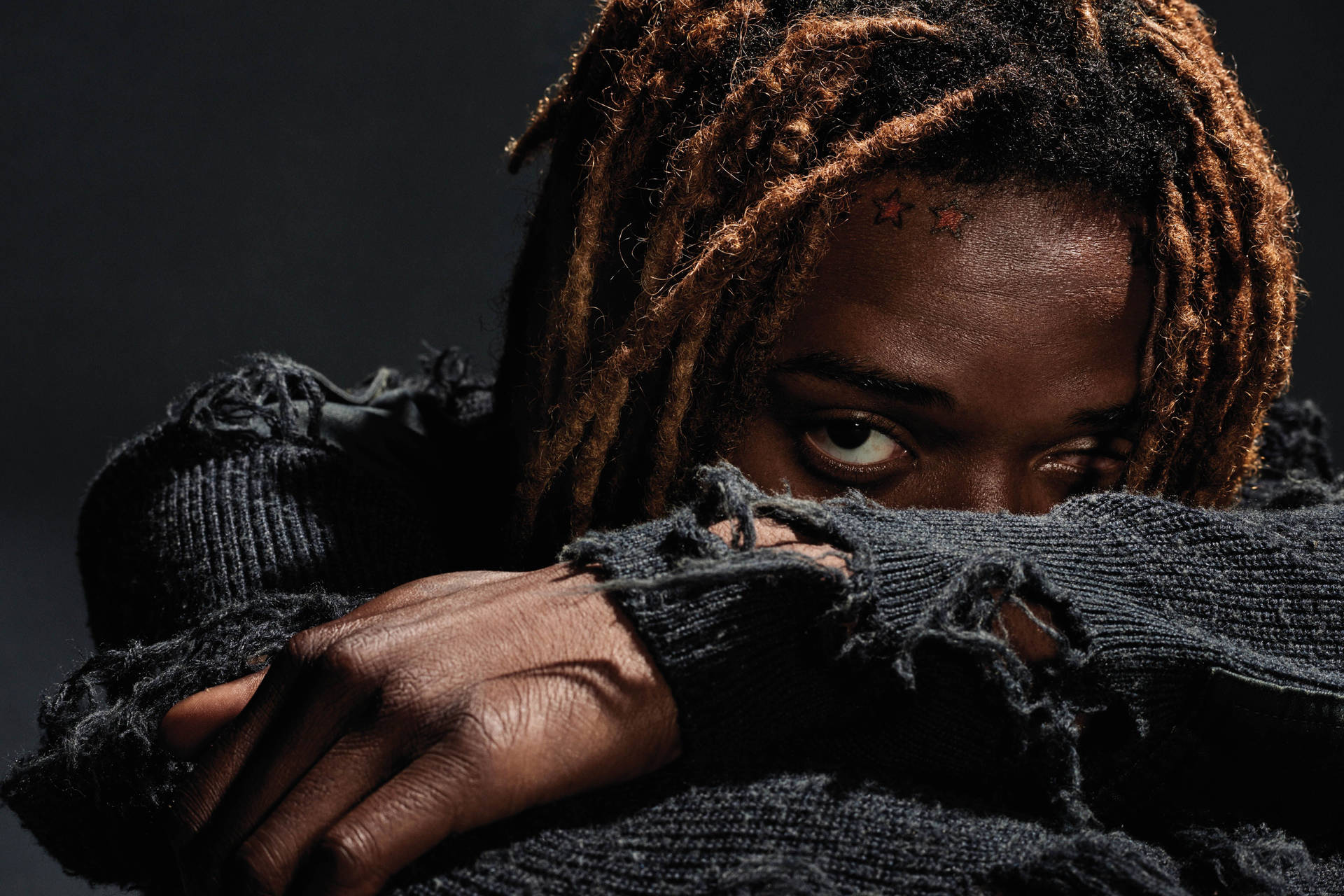 Fetty Wap Hiding With Arms Background