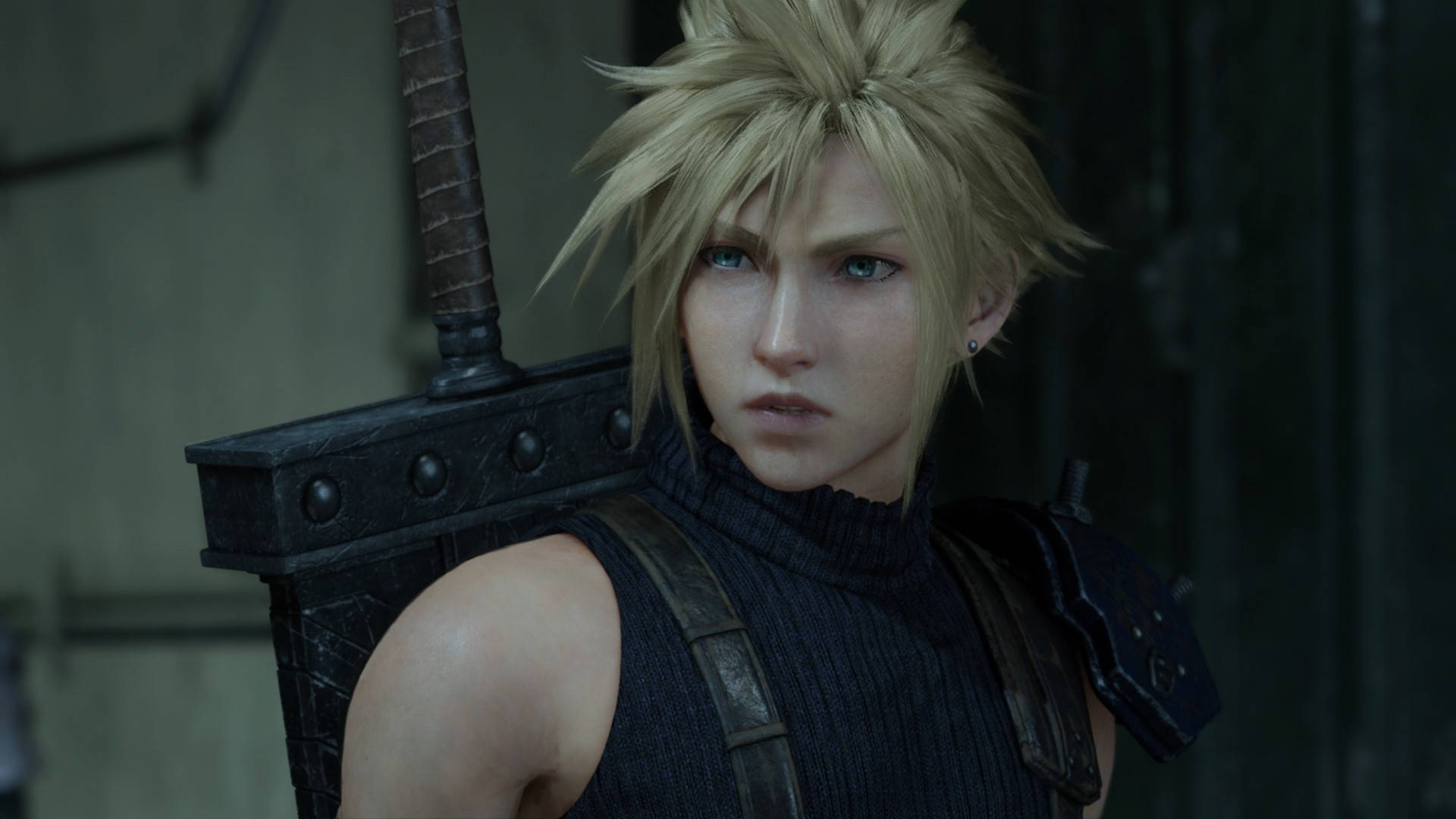 Ff7 Cloud Frown Background