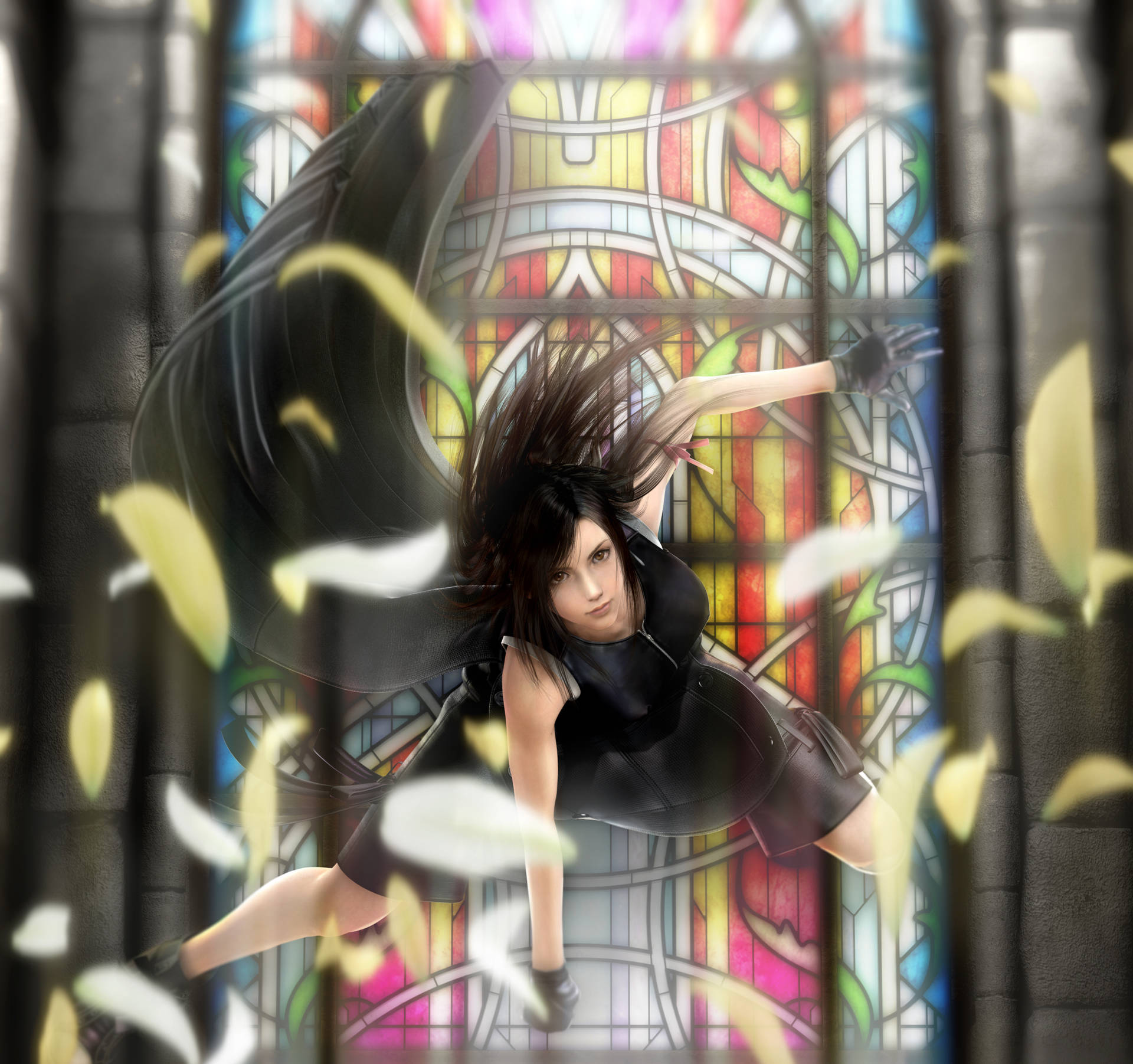 Ff7 Tifa Stained Glass