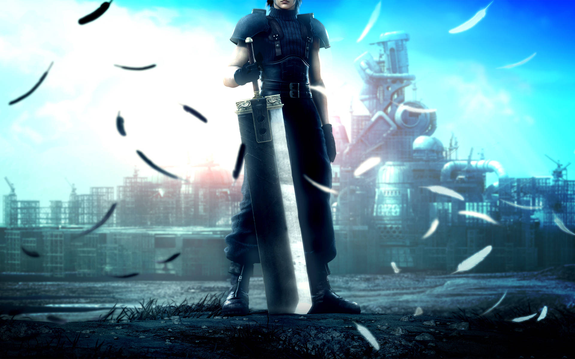Ff7 Zack Fair Feathers Background