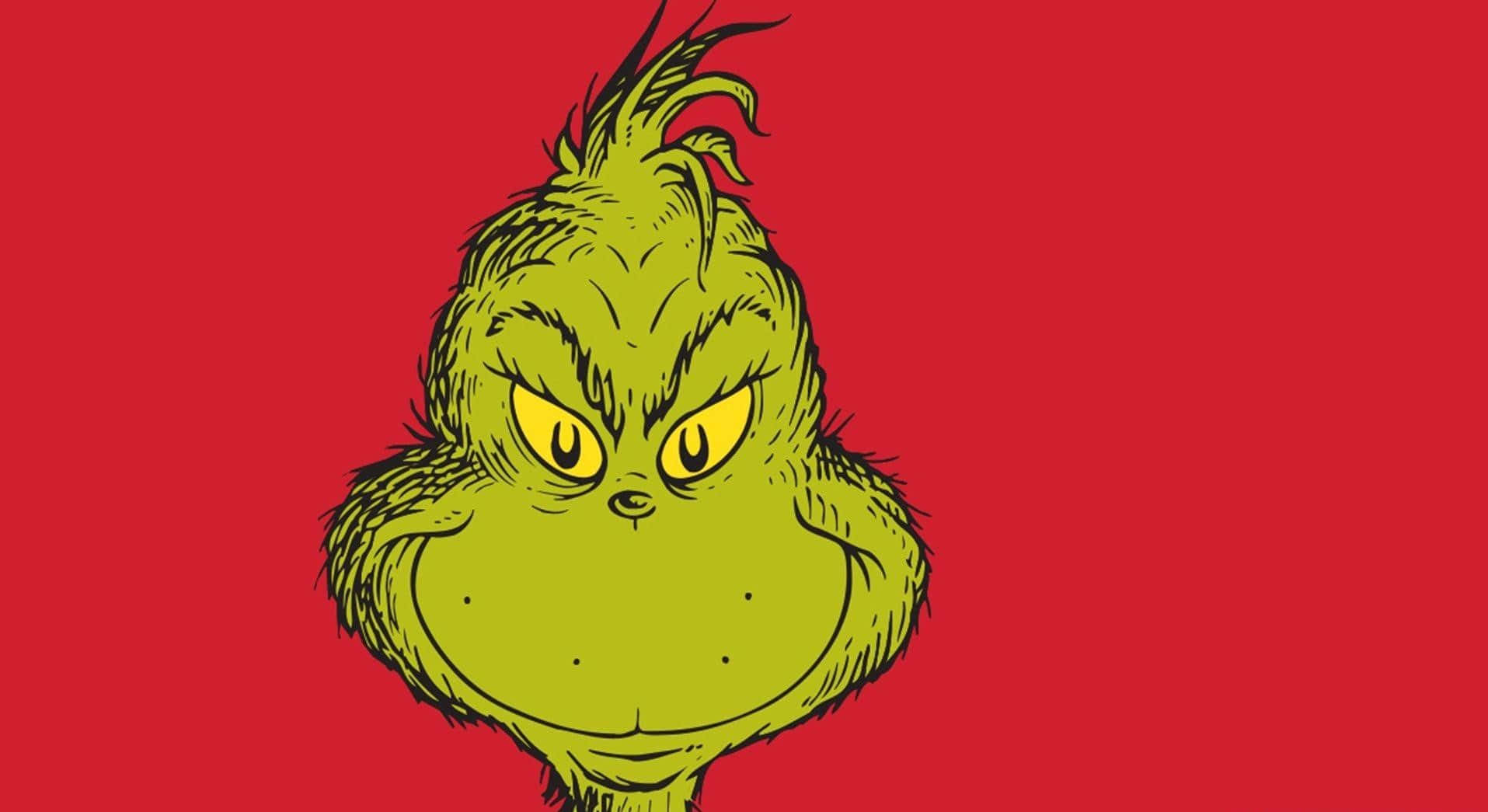 Fictional Character Smiling Cute Grinch Background