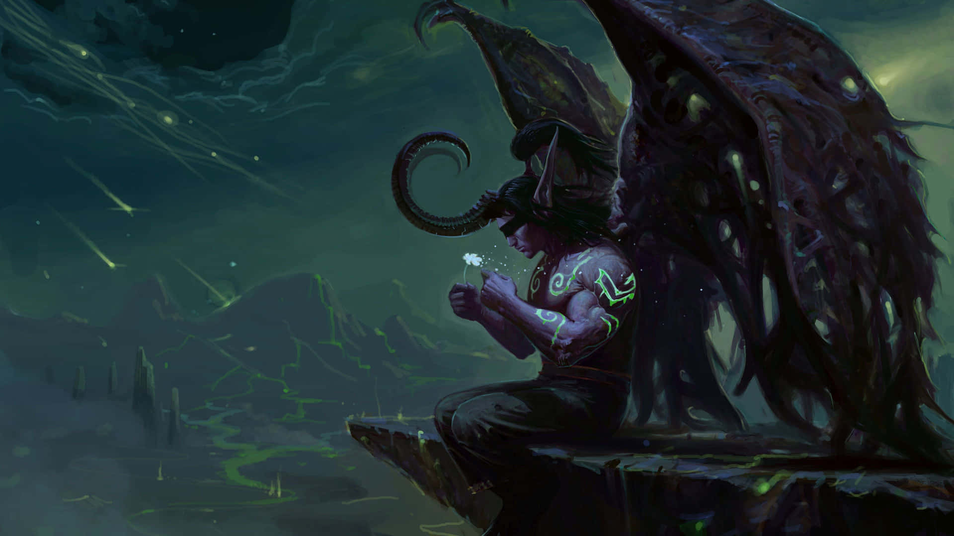Fictional Illidan Stormrage Wow 4k Background