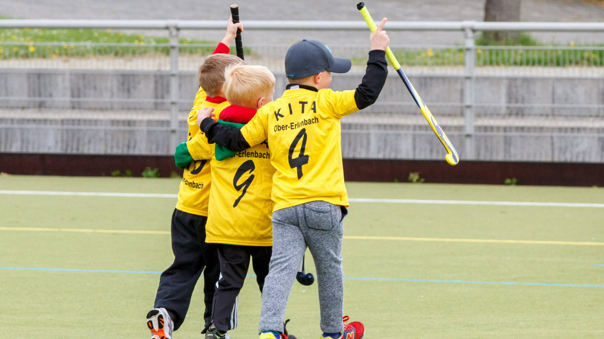 Field Hockey Young Boys Background