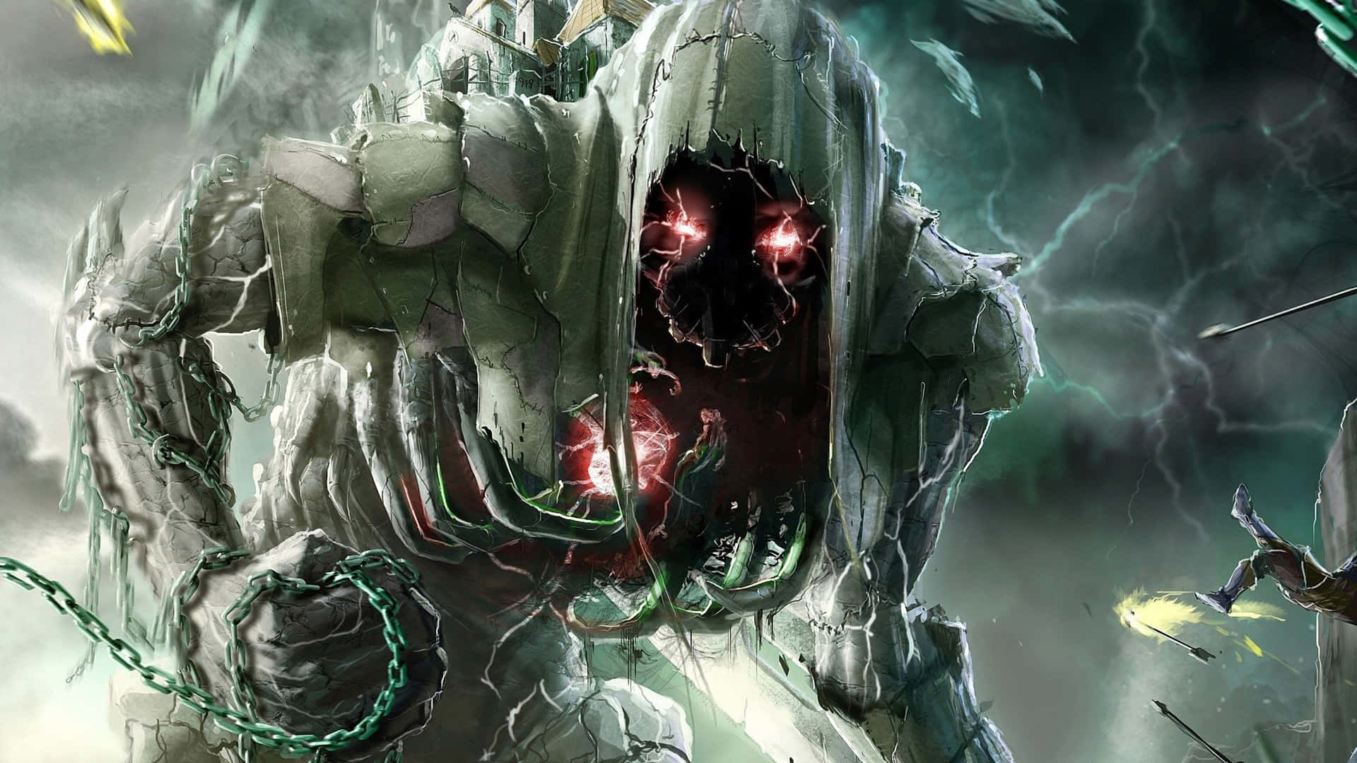 Fierce Demon With Blazing Eyes