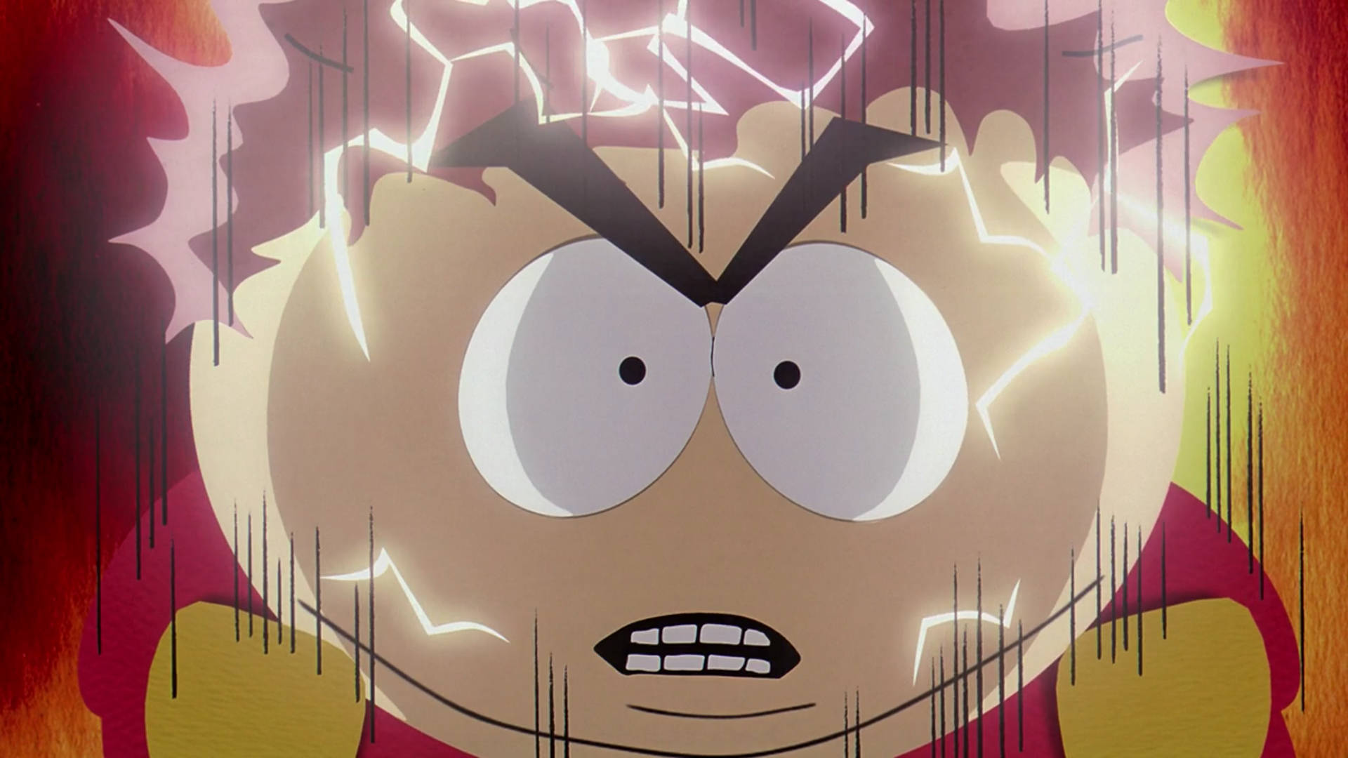 Fierce Eric Cartman Electrocuted Scene Background