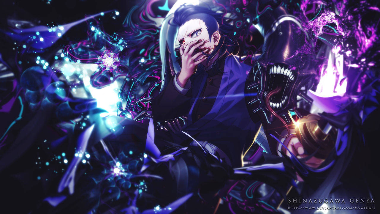 Fierce Genya Shinazugawa From Demon Slayer Background