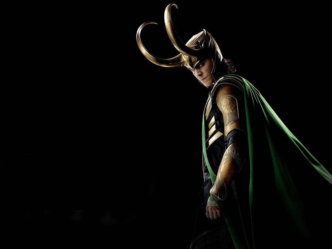 Fierce Loki In Black Background