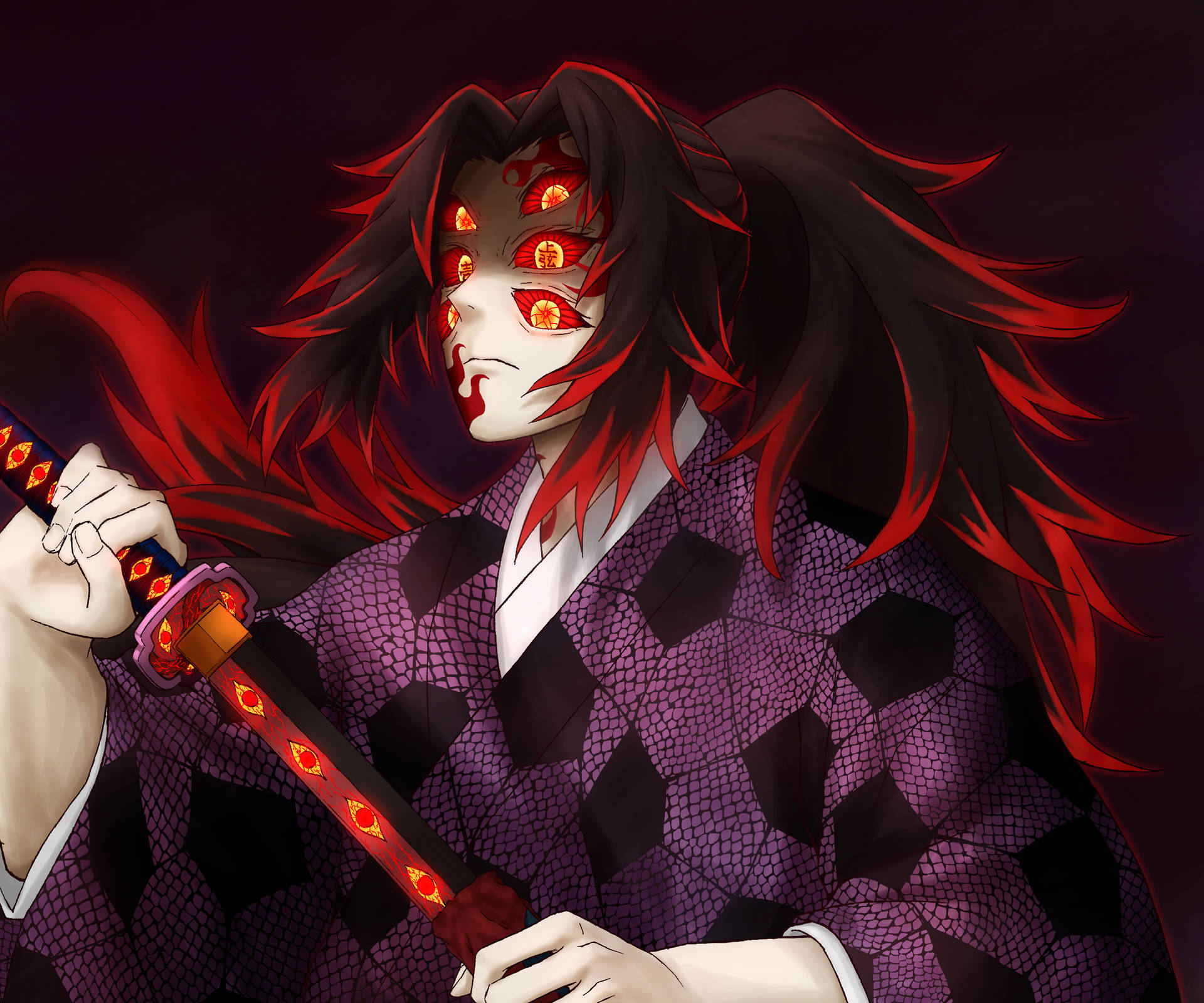 Fierce Look Of Demon Slayer Kokushibo