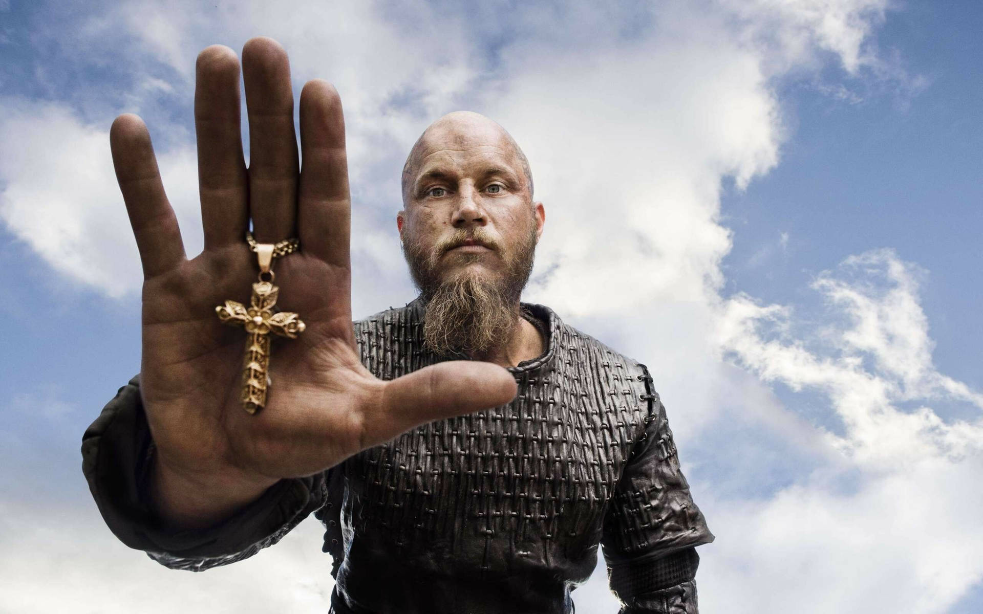 Fierce Ragnar Lothbrok In 4k Resolution Background