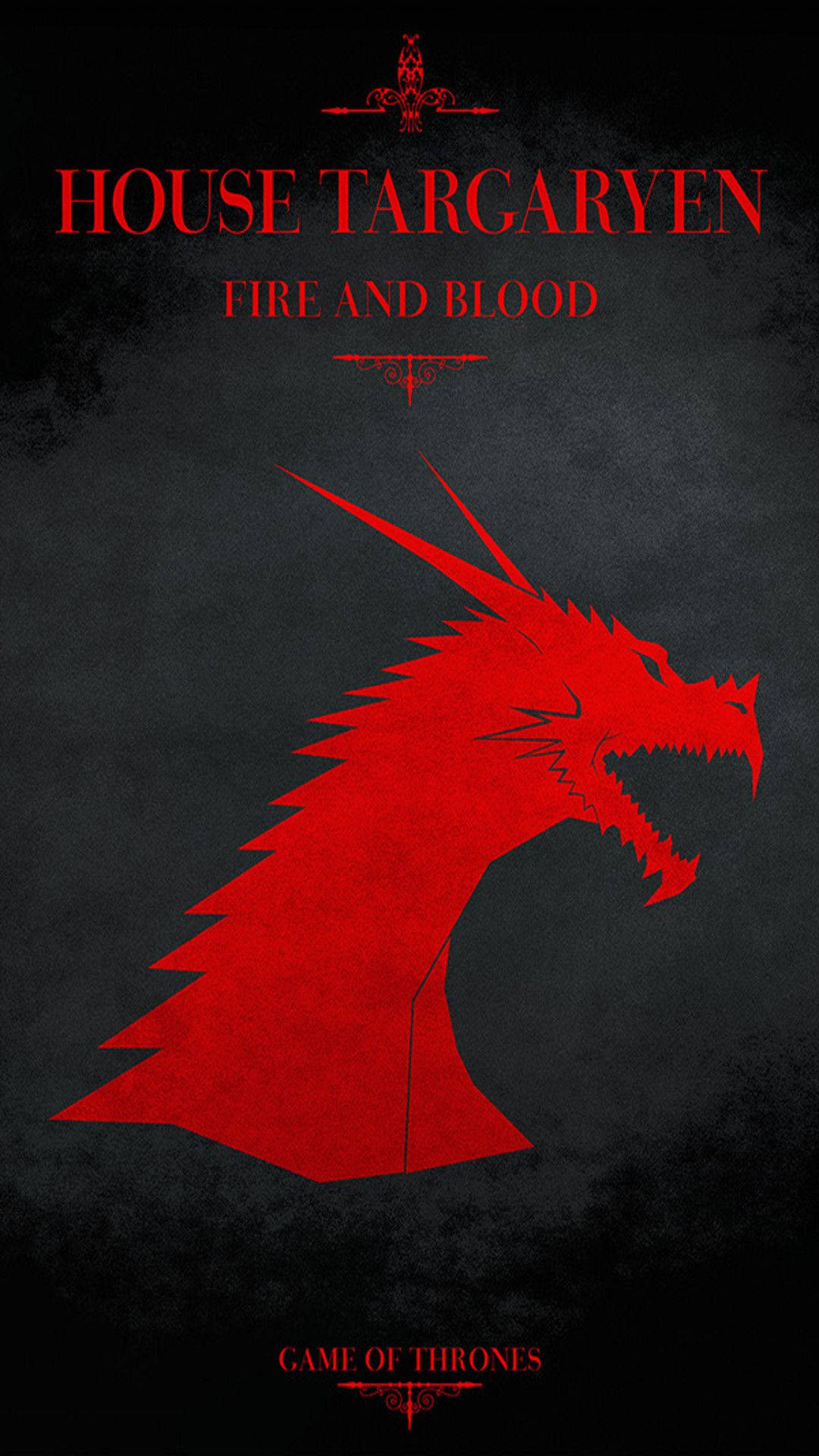 Fierce Red Dragon House Targaryen Background