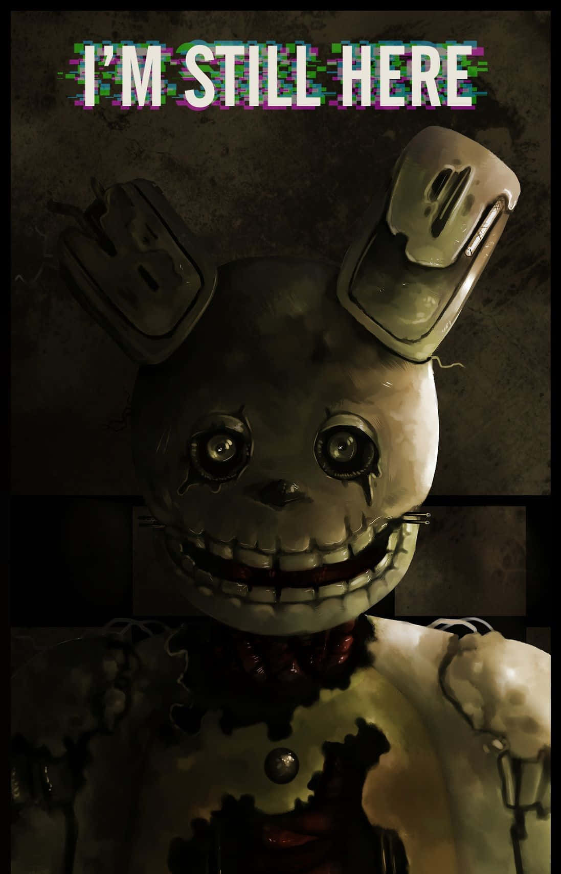 Fierce Springtrap From Five Nights At Freddy's Background