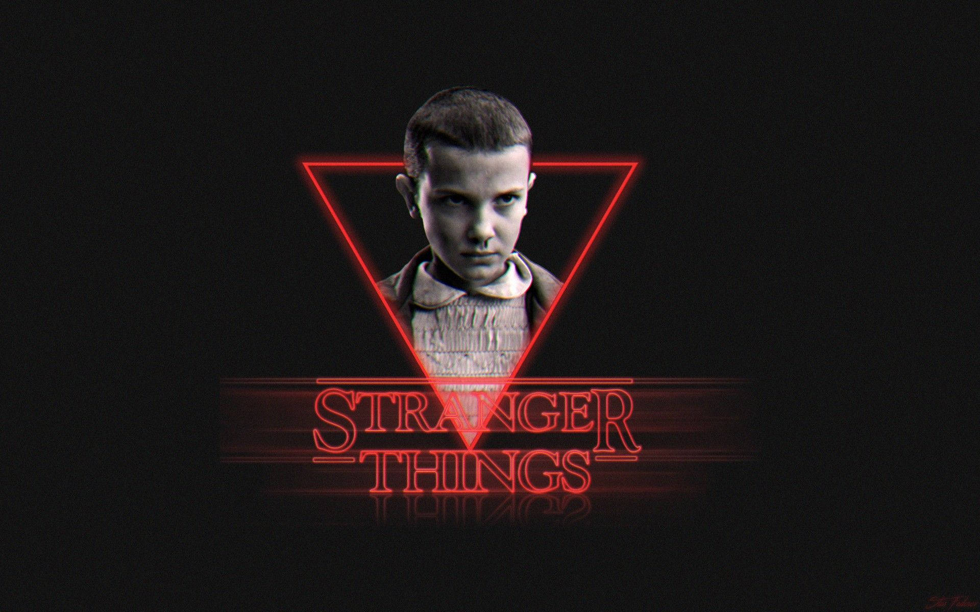 Fierce Stranger Things Eleven Fan Art Background