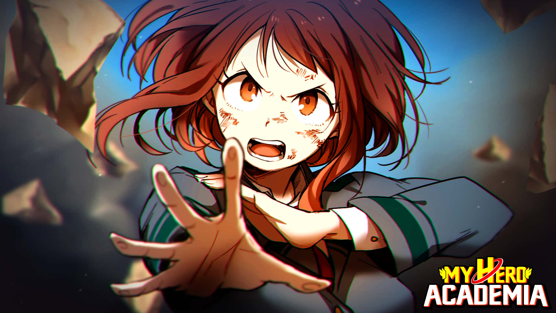 Fierce Uraraka Aesthetic Background