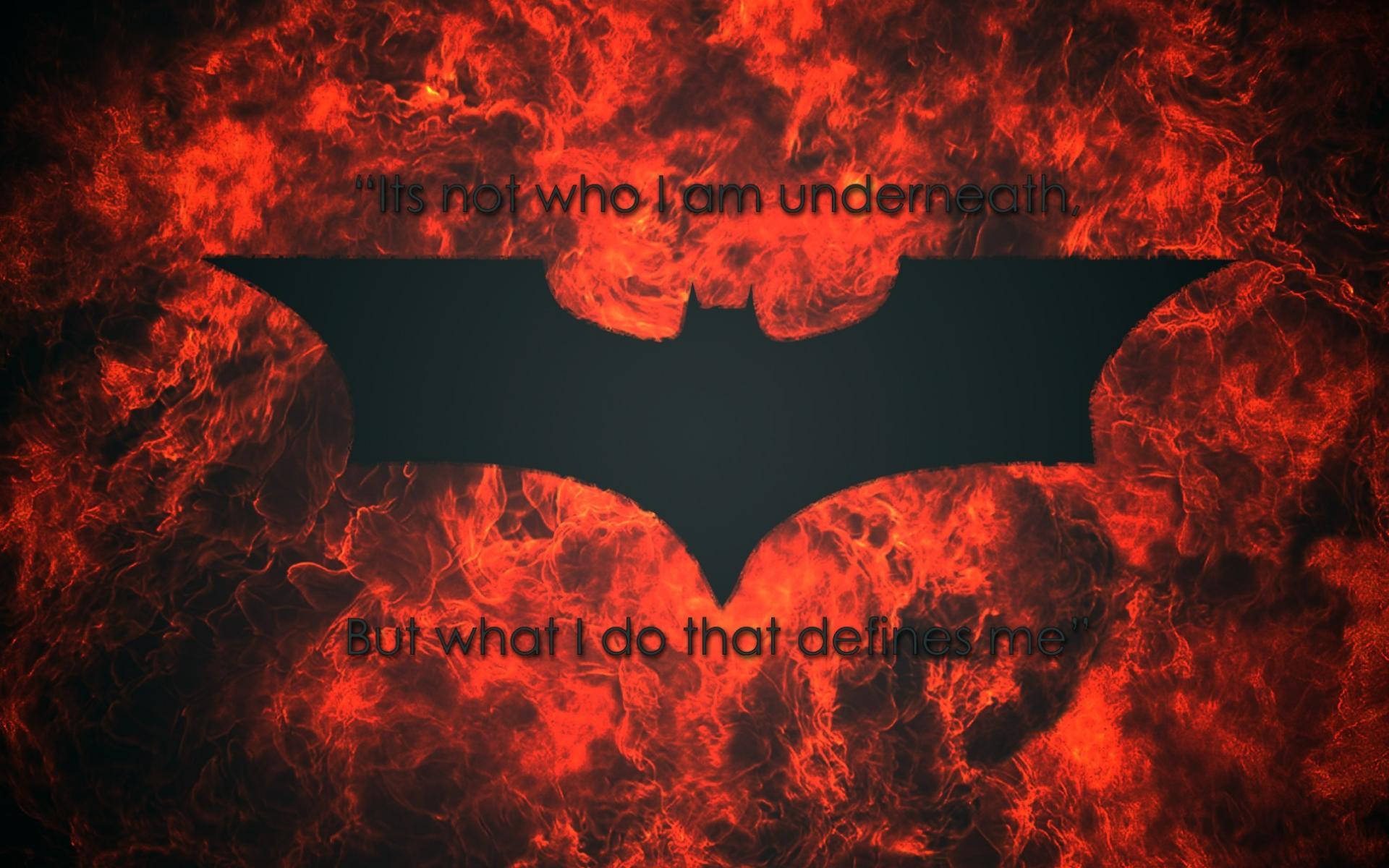 Fiery Batman Quotes Background