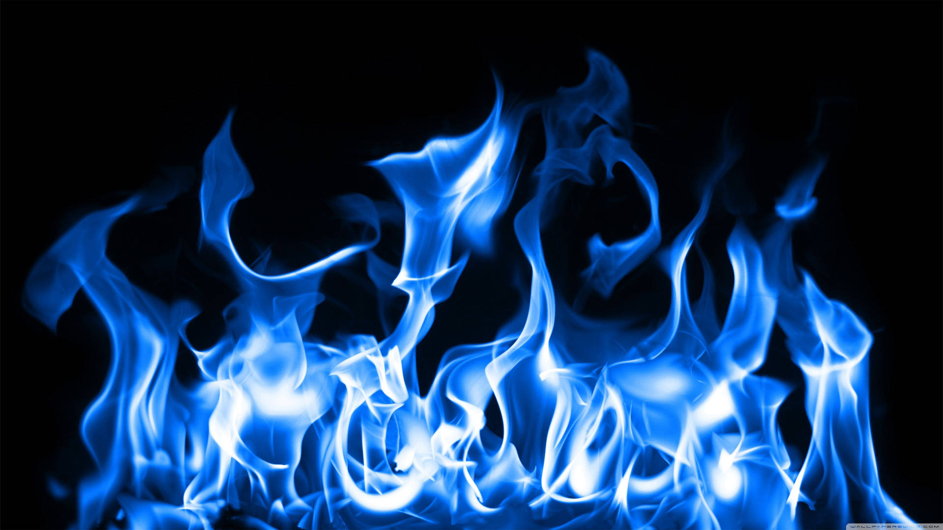 Fiery Blue Fire Background