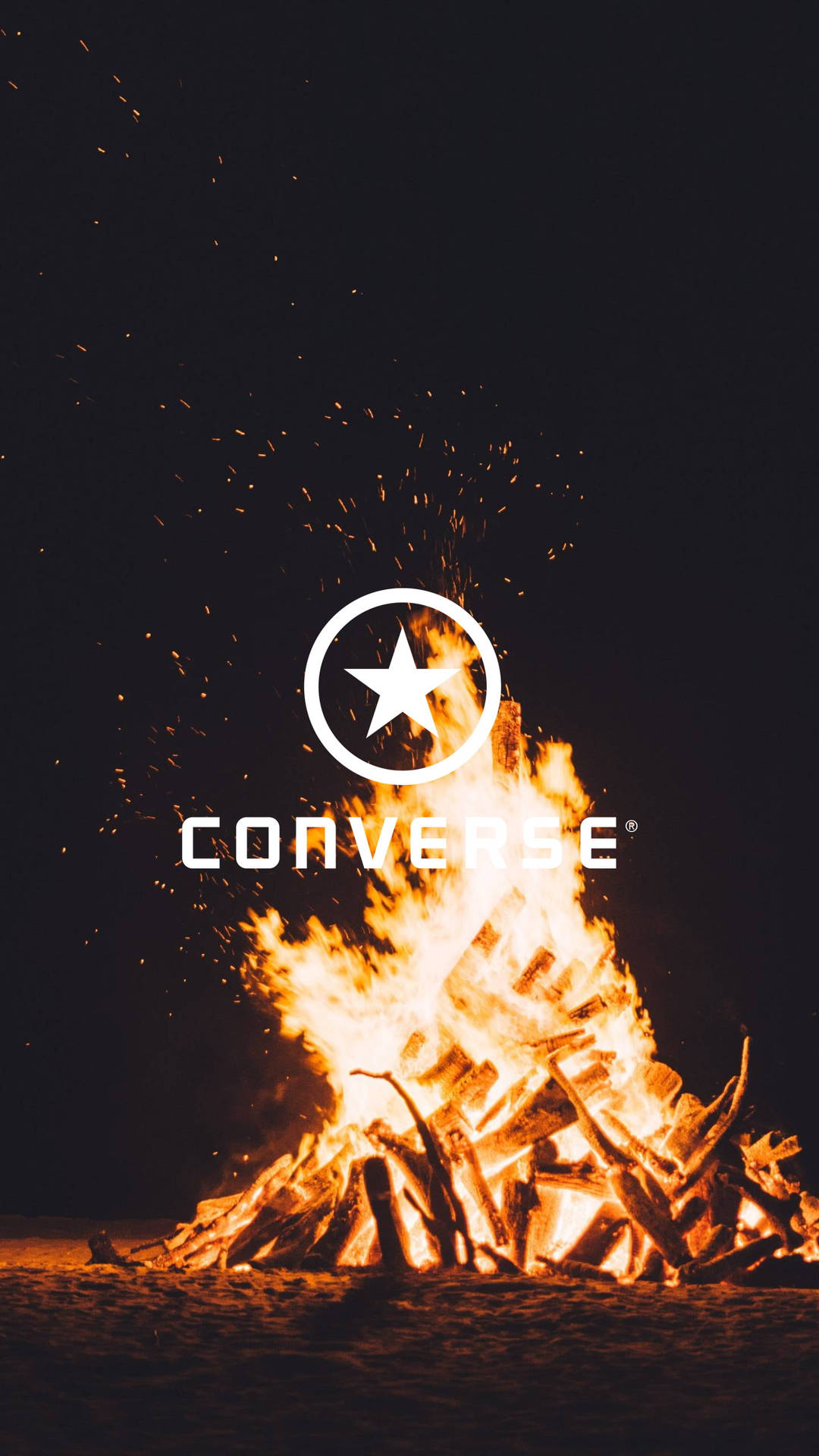Fiery Converse Logo Background