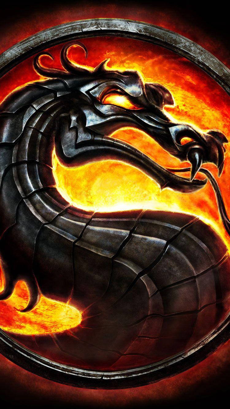 Fiery Dragon For Iphone Screens Background