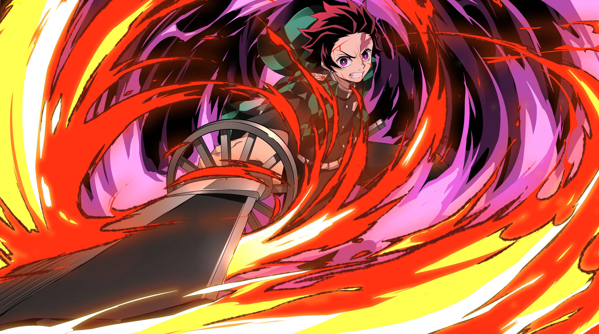 Fiery Hinokami Kagura Background