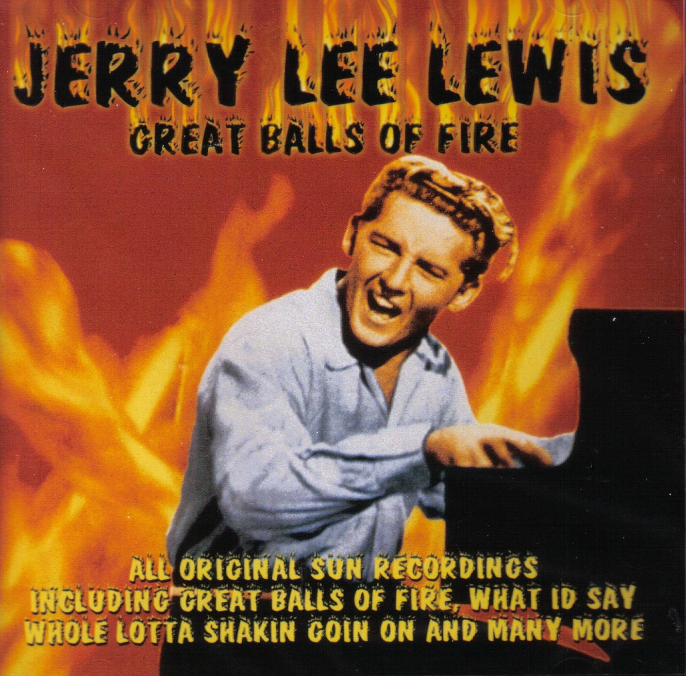 Fiery Jerry Lee Lewis Album Cover Background