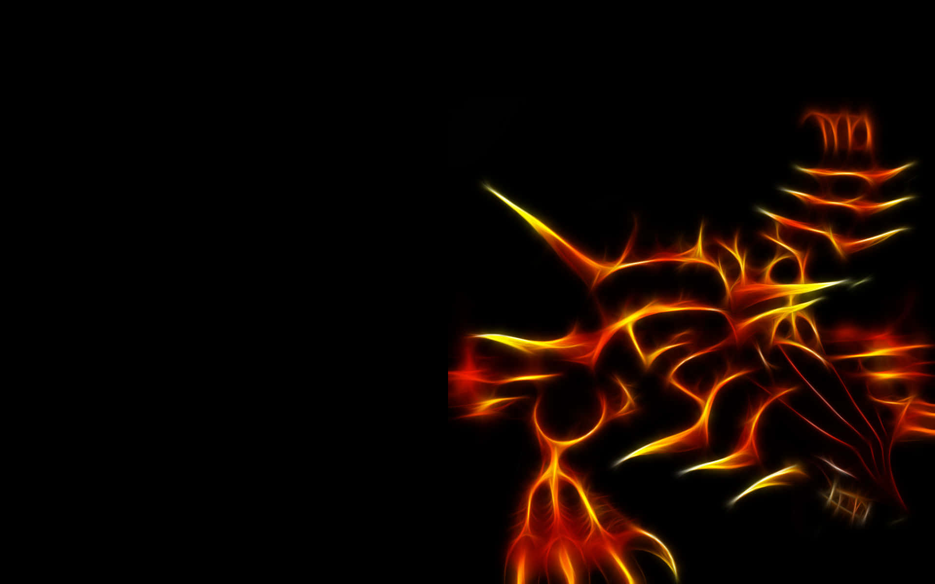 Fiery Line Art Of Groudon Background