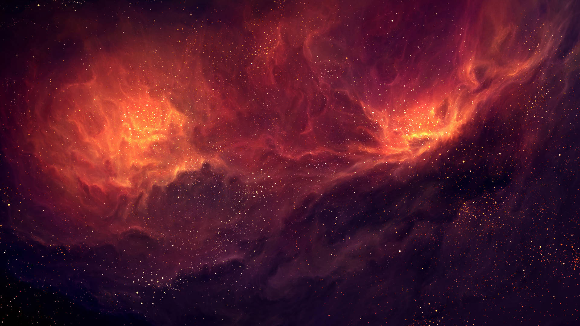 Fiery Planet In Space 2560x1440 Background