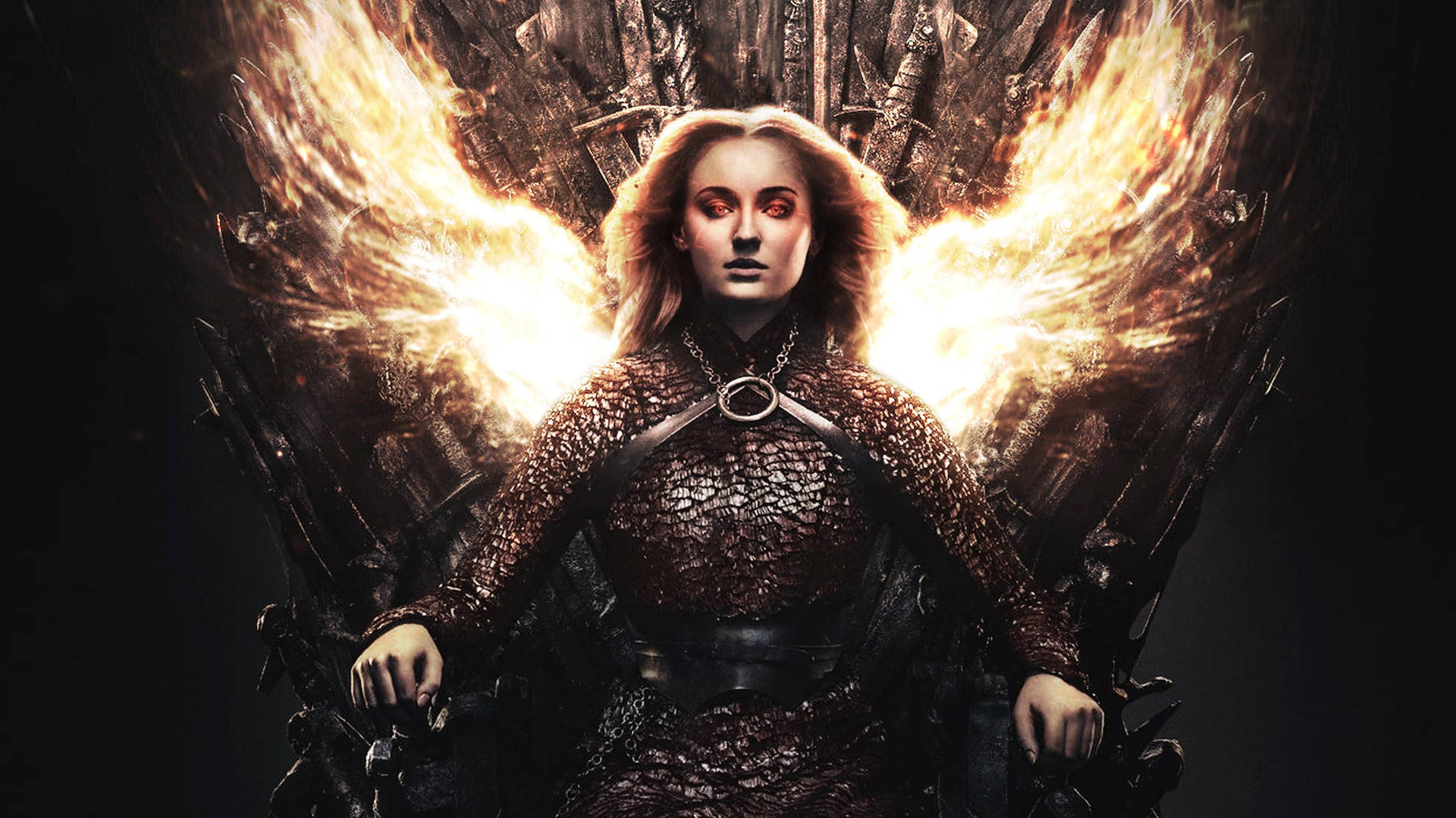 Fiery Queen Sansa Stark Background