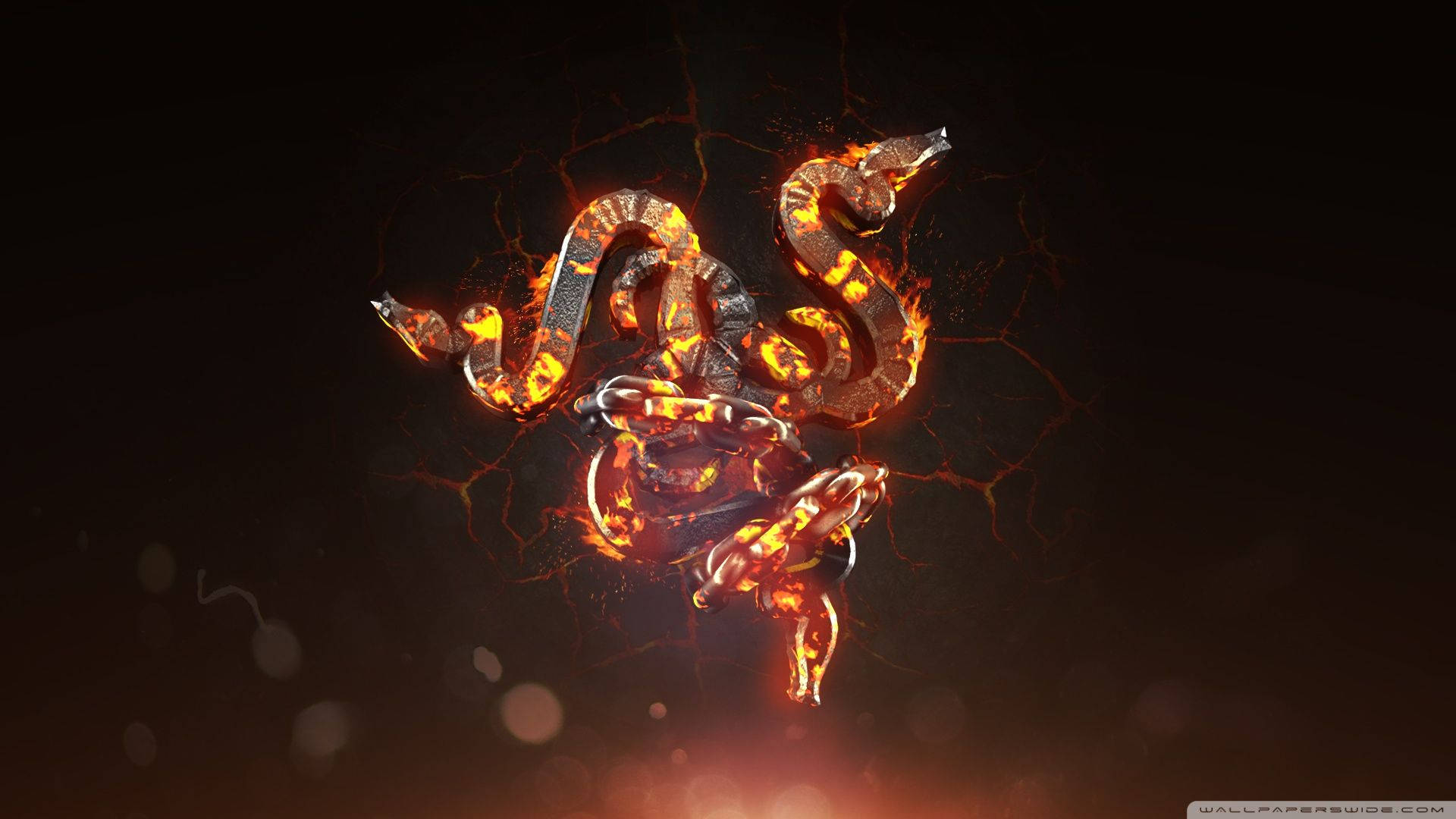 Fiery Razor Logo Background