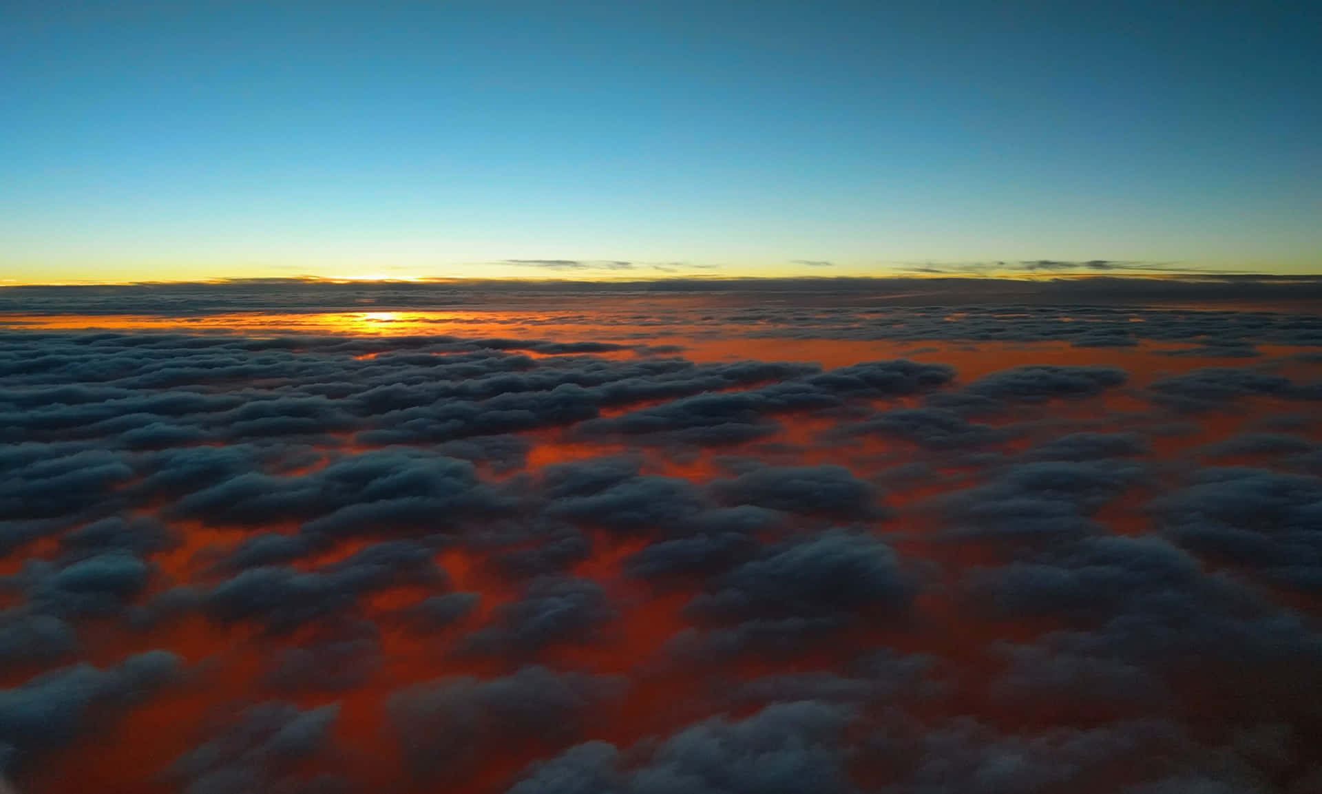 Fiery Red Sunset Cloud