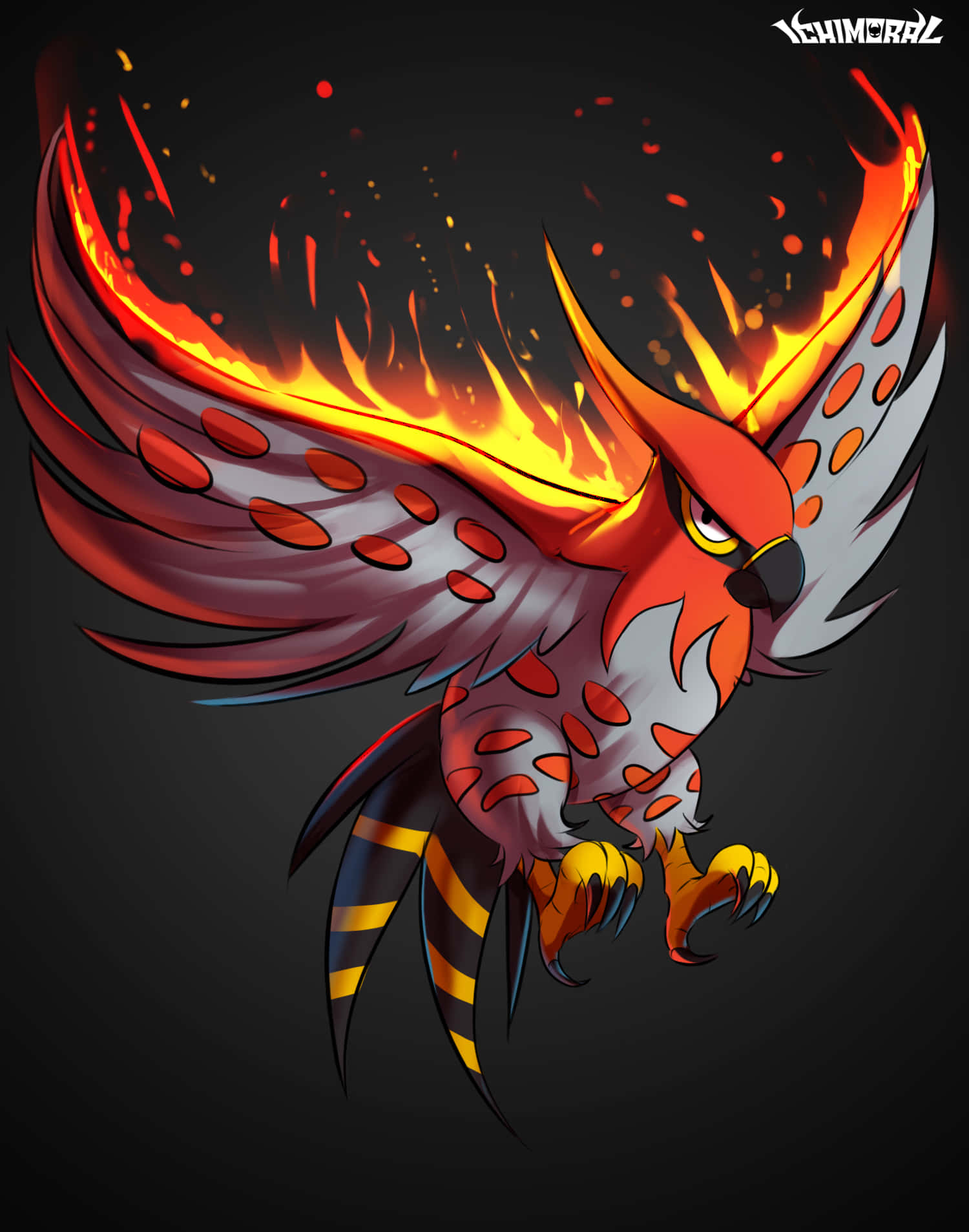 Fiery Talonflame Artwork