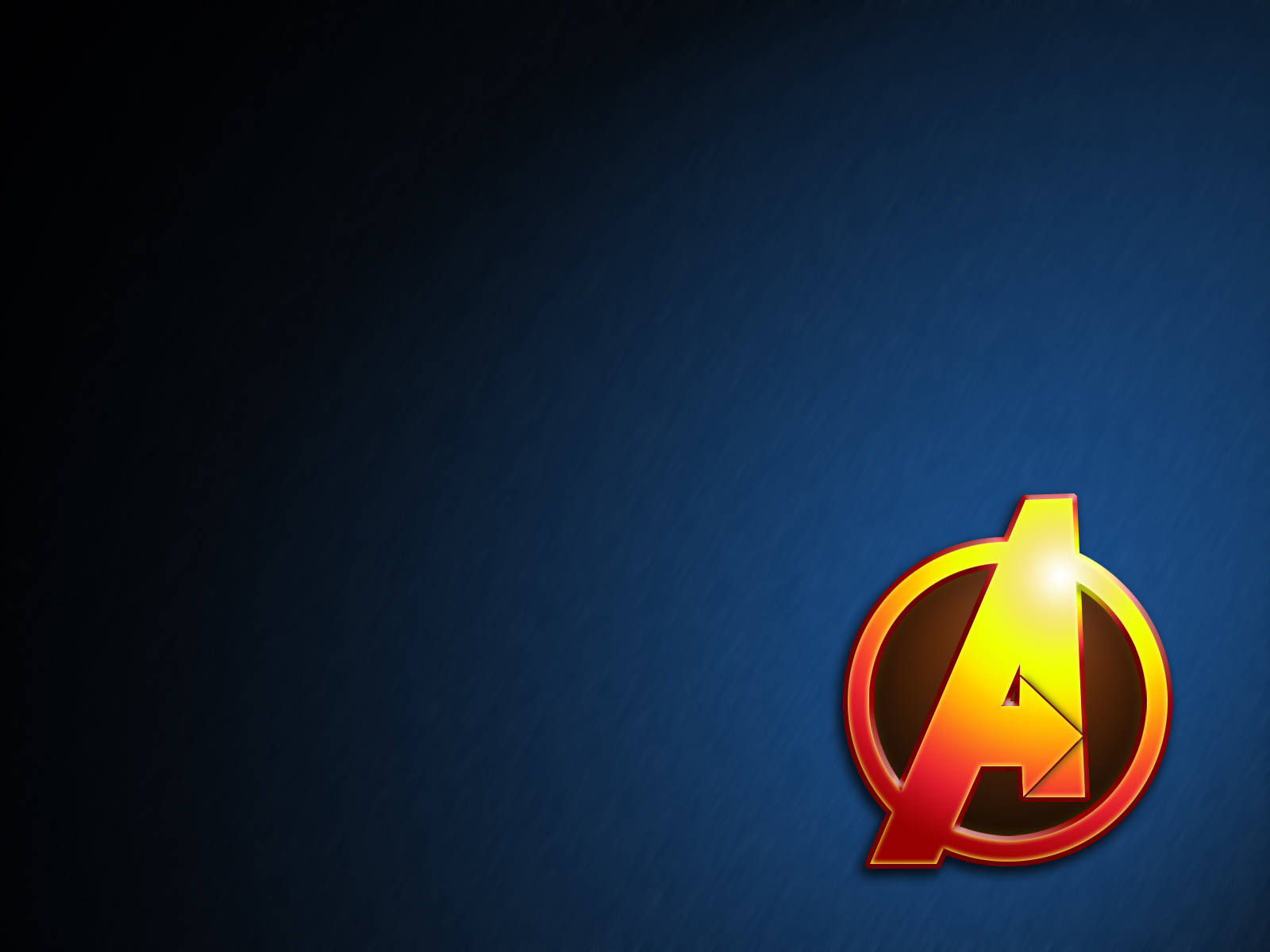 Fiery Yellow Avengers Logo Background