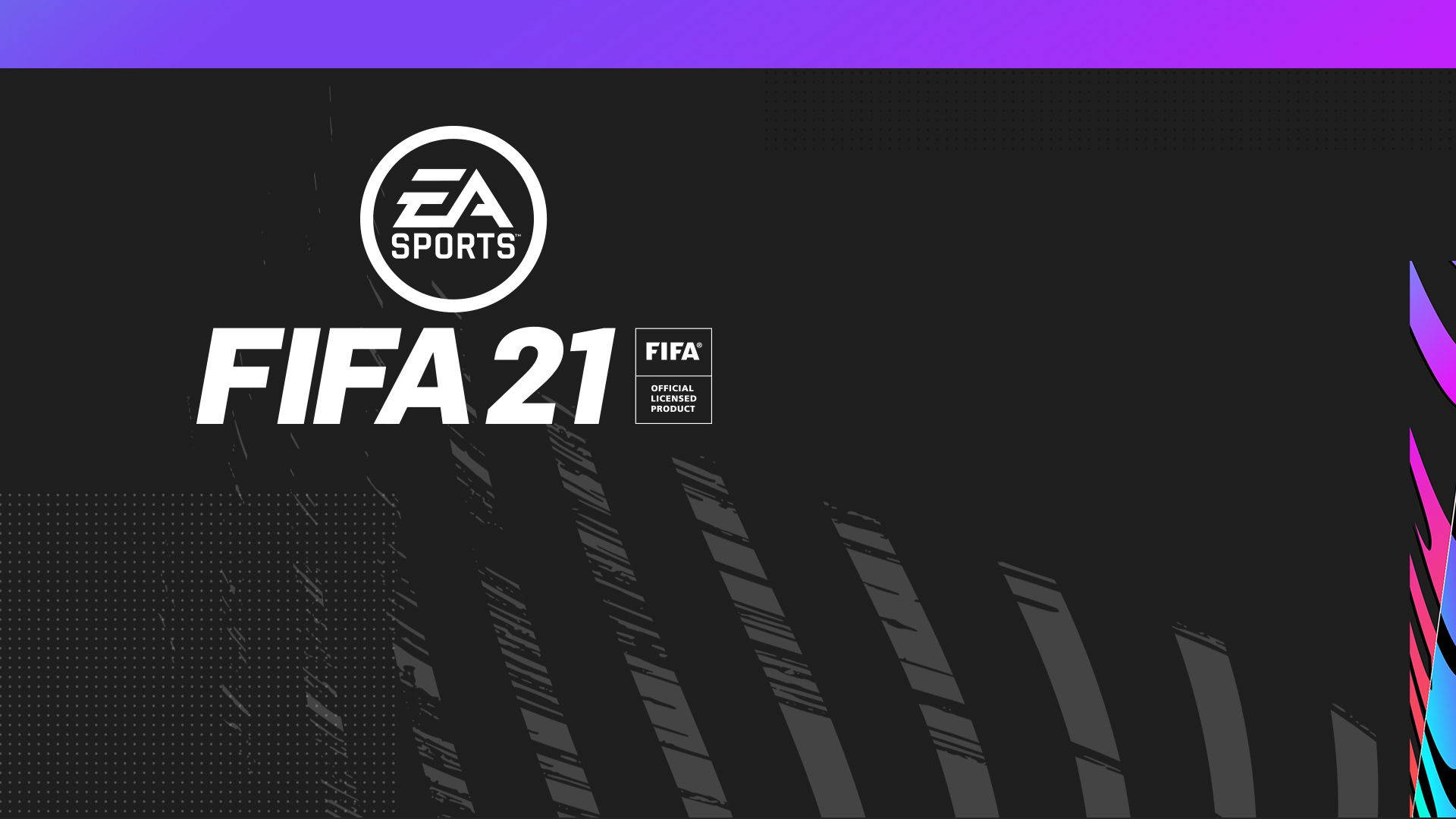 Fifa 21 Basic Logo In Dark Background Background