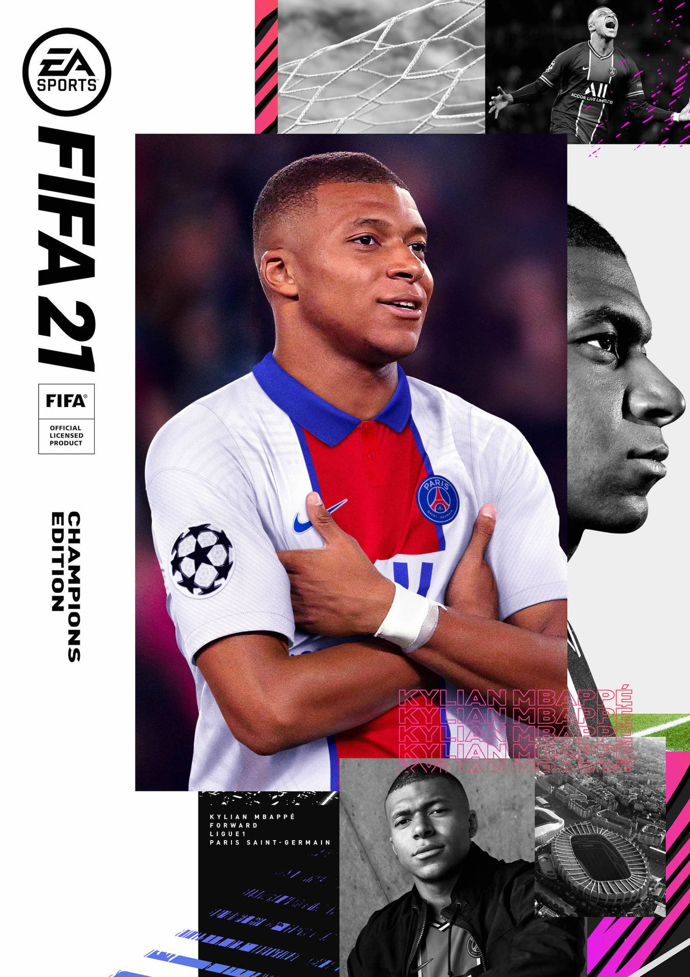 Fifa 21 Kylian Mbappé Digital Art Background