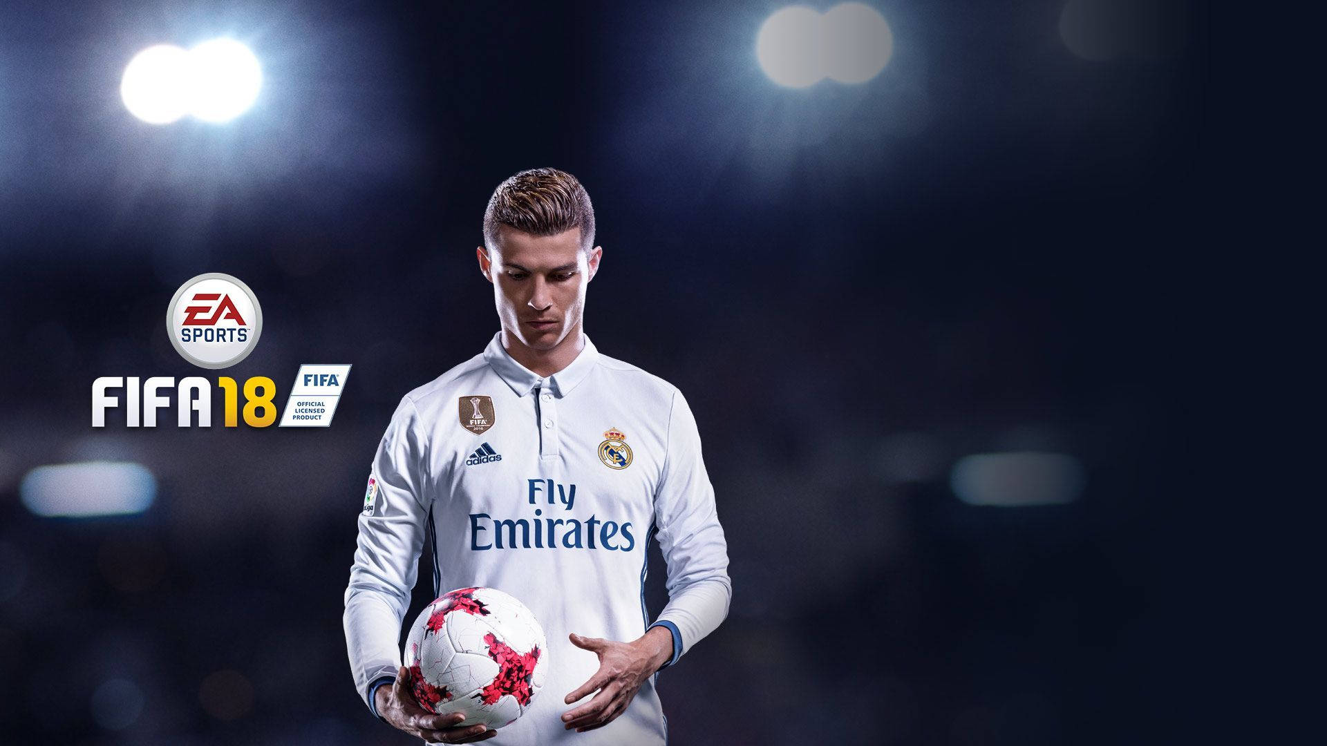 Fifa Ronaldo Holding Ball Background