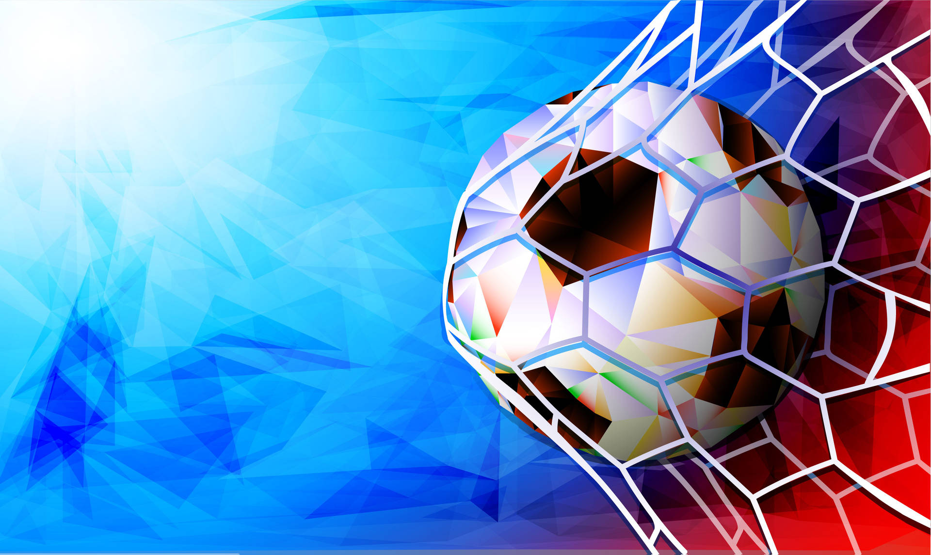 Fifa World Cup Colorful Soccer Ball Background