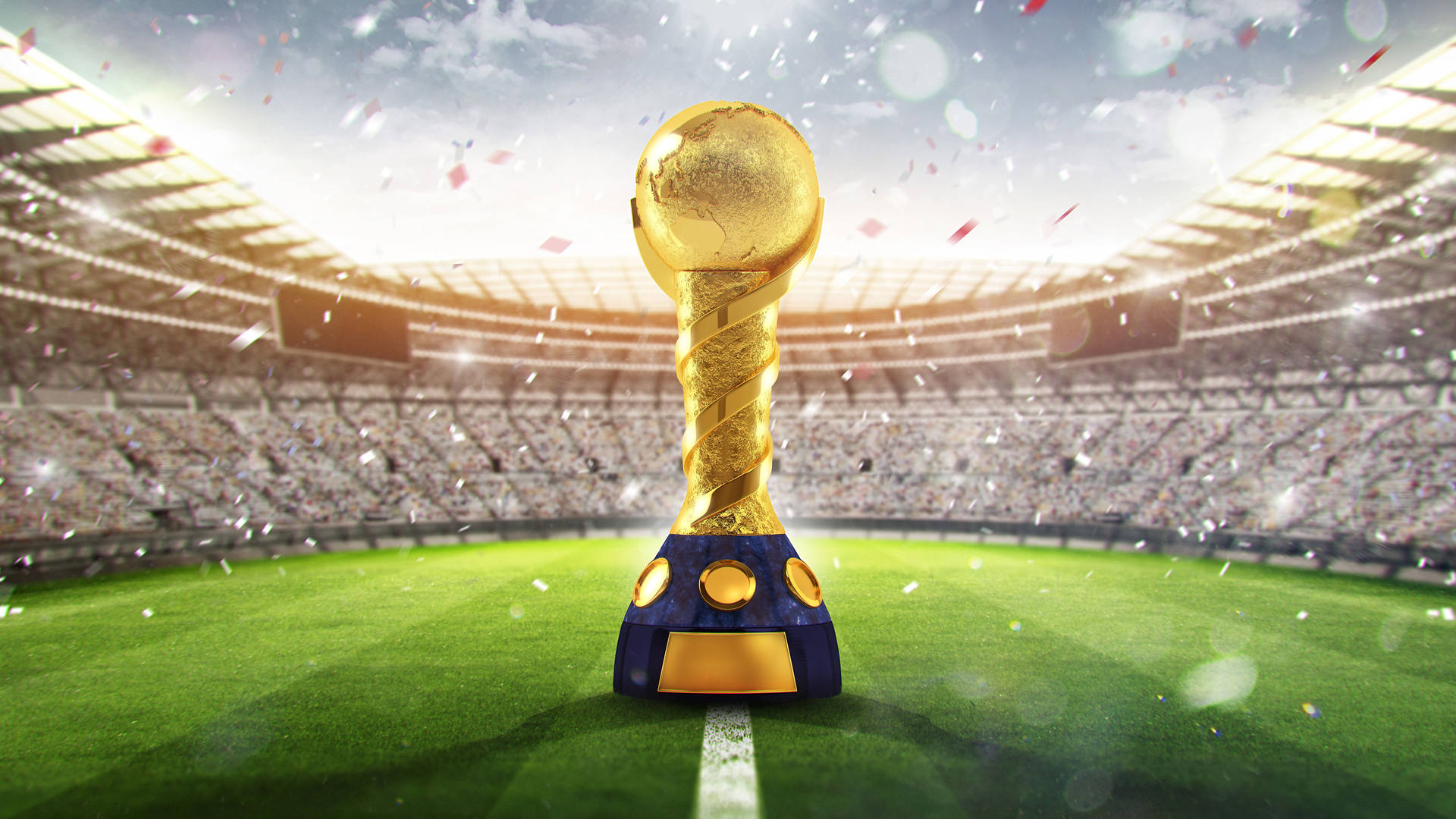 Fifa World Cup Golden Trophy Background