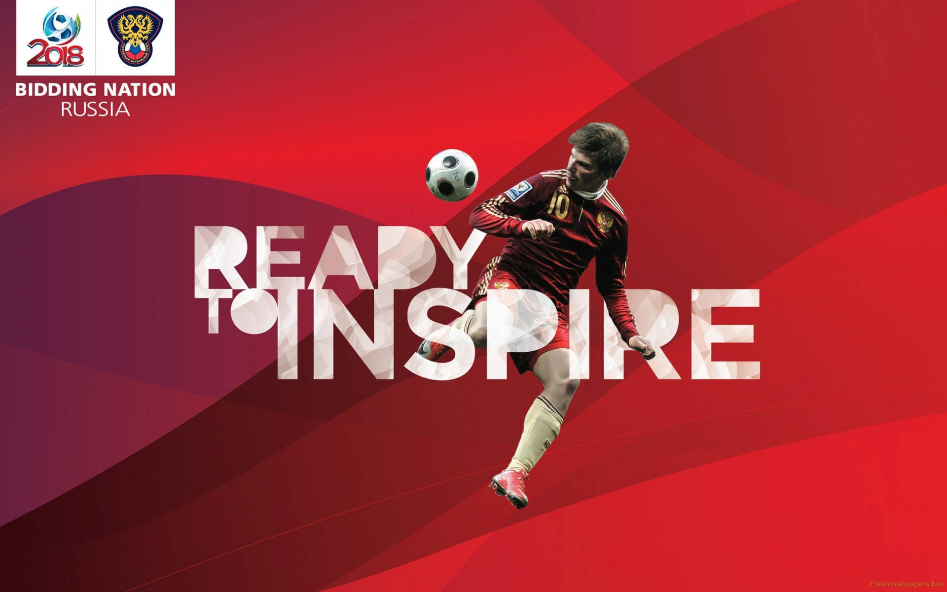 Fifa World Cup On Radiant Background Background