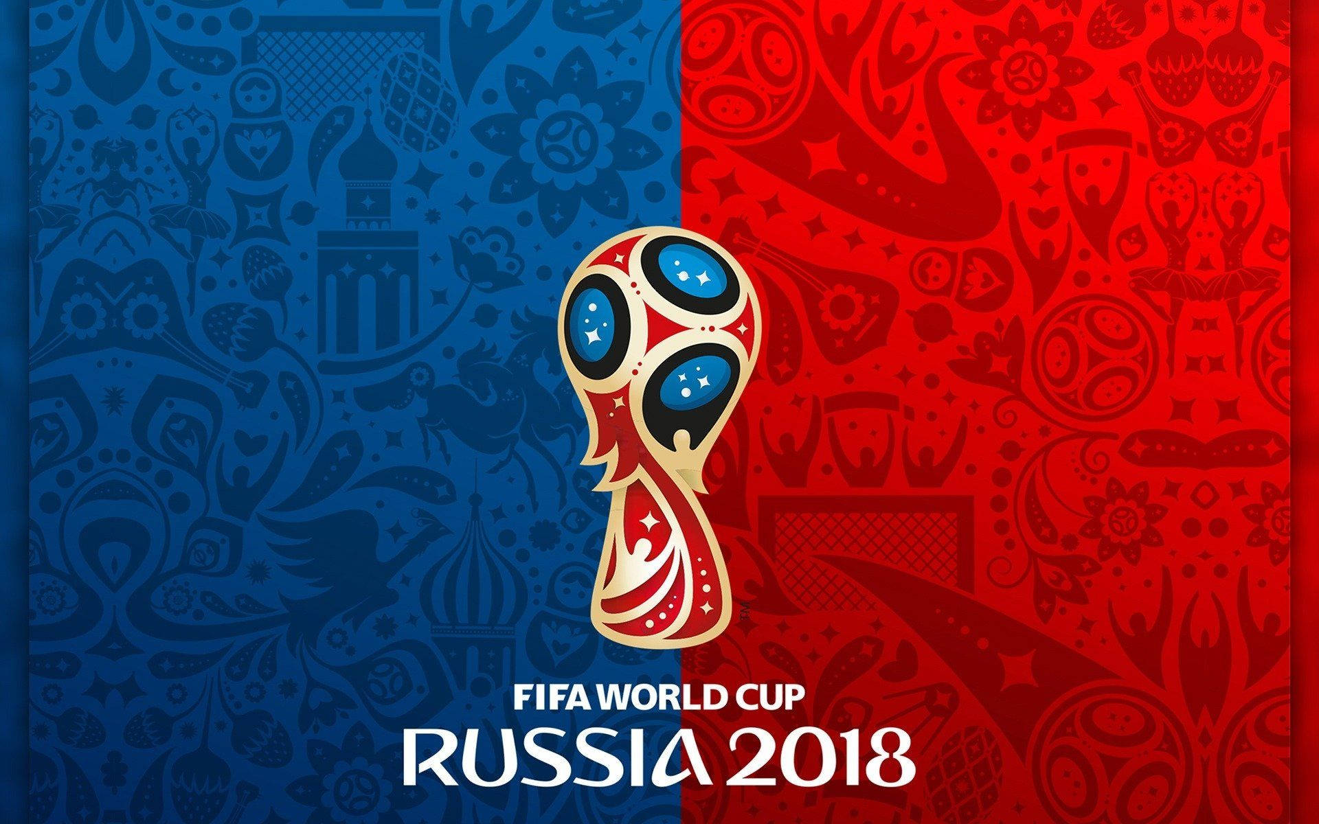 Fifa World Cup Red And Blue Background
