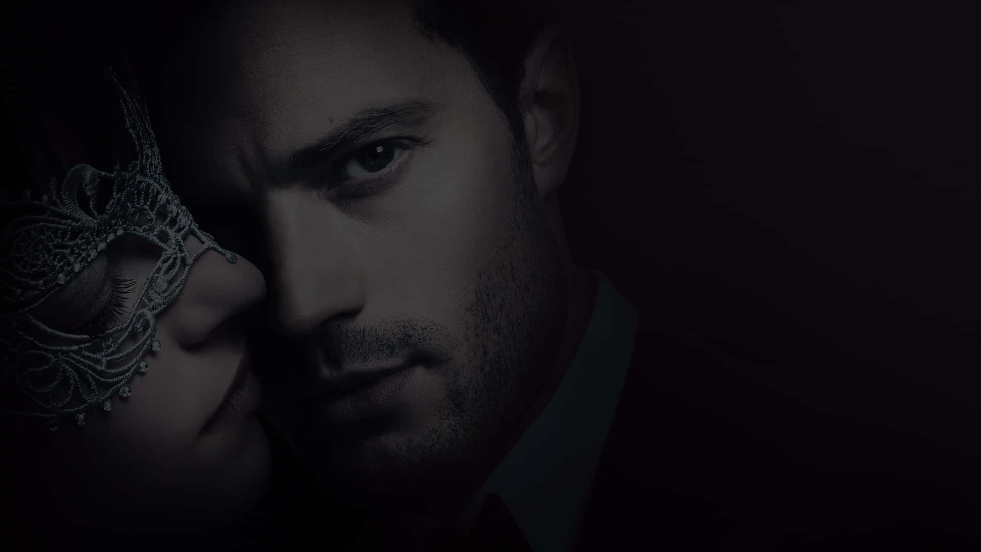 Fifty Shades Of Grey Couple In The Dark Background