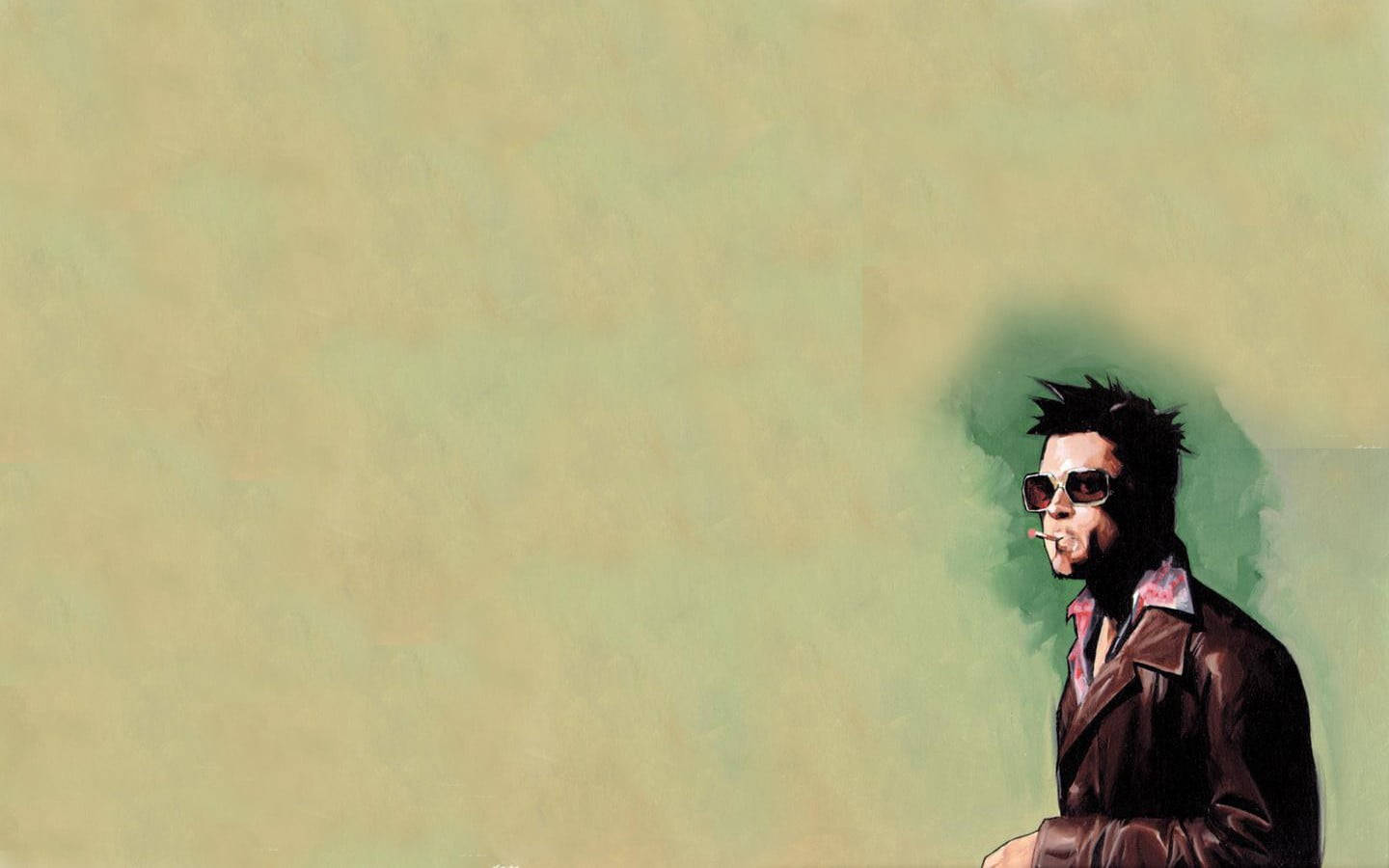 Fight Club Brad Pitt Minimalist Background