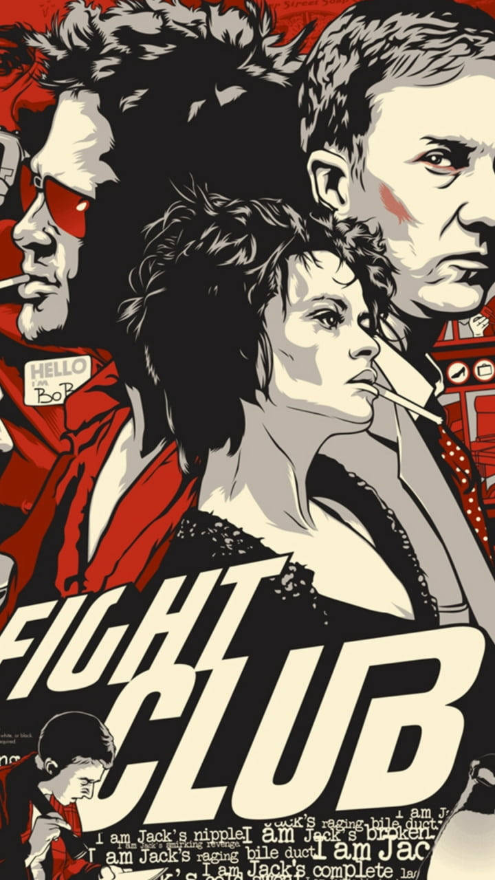 Fight Club Retro Cover Background