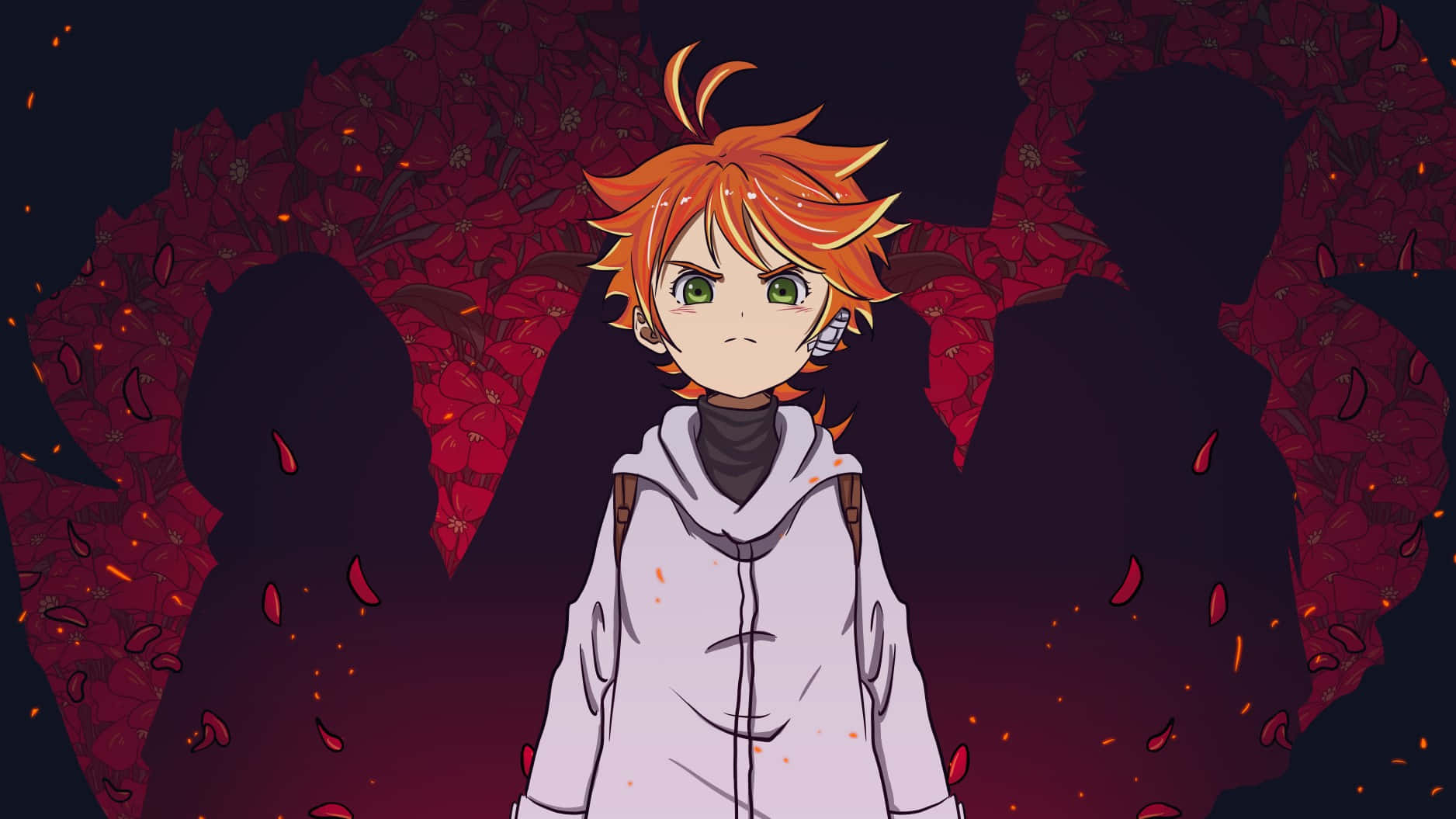 Fight For A Better Life: Emma From The Promised Neverland Background