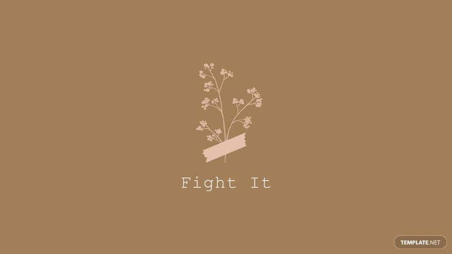 Fight It Logo - A Pink Flower With A Ribbon Background