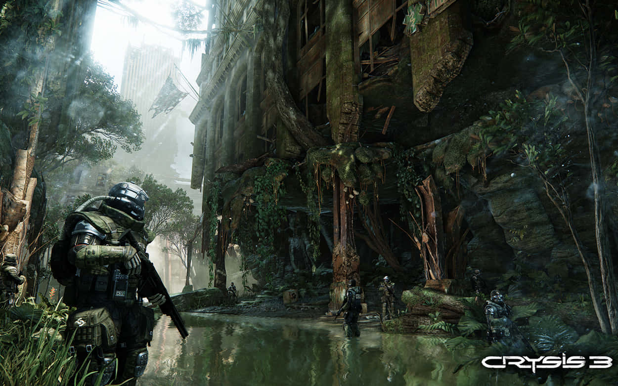 Fight The Future In The Stunning New 4k Version Of The Classic Crysis Background