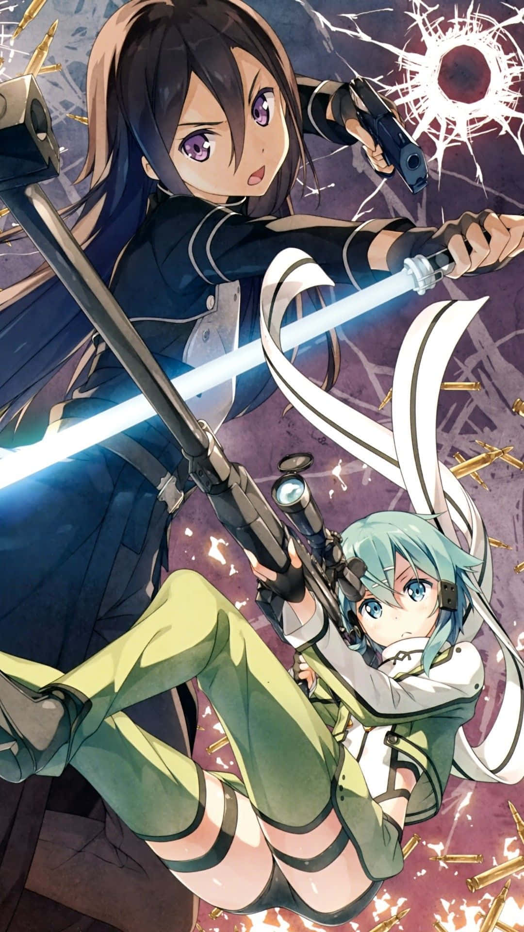 Fight Your Way To The Top With The Sword Art Online Iphone Background