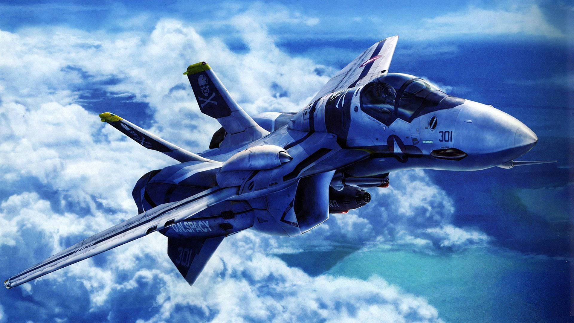 Fighter Jet Digital Artwork Background