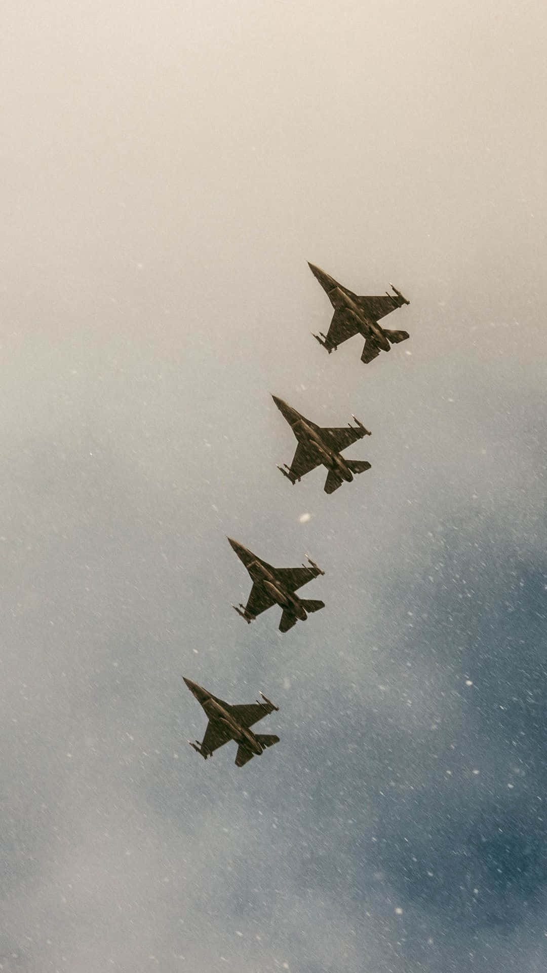 Fighter_ Jets_ Formation_ Sky Background