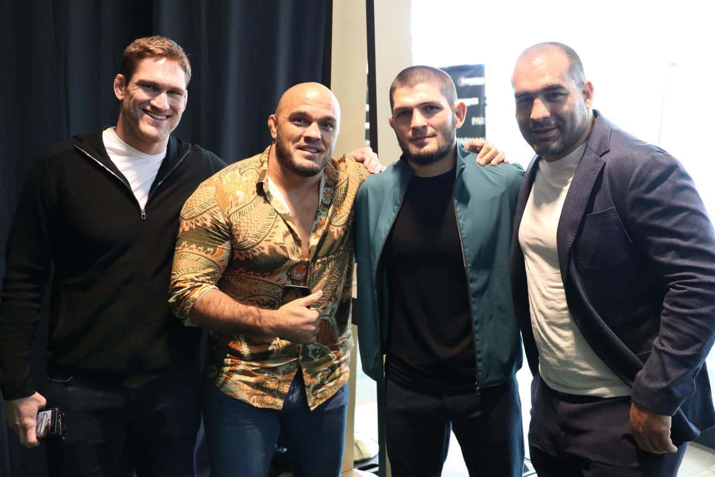 Fighters Posing With Blagoy Ivanov Background