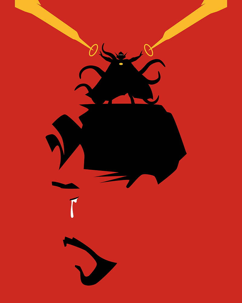 Fighting And Crying Doctor Strange Minimalist Background