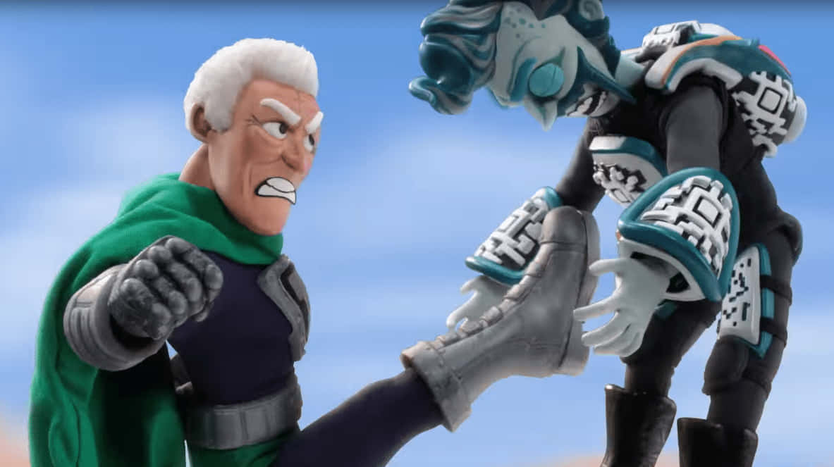 Fighting Scene In Supermansion Background