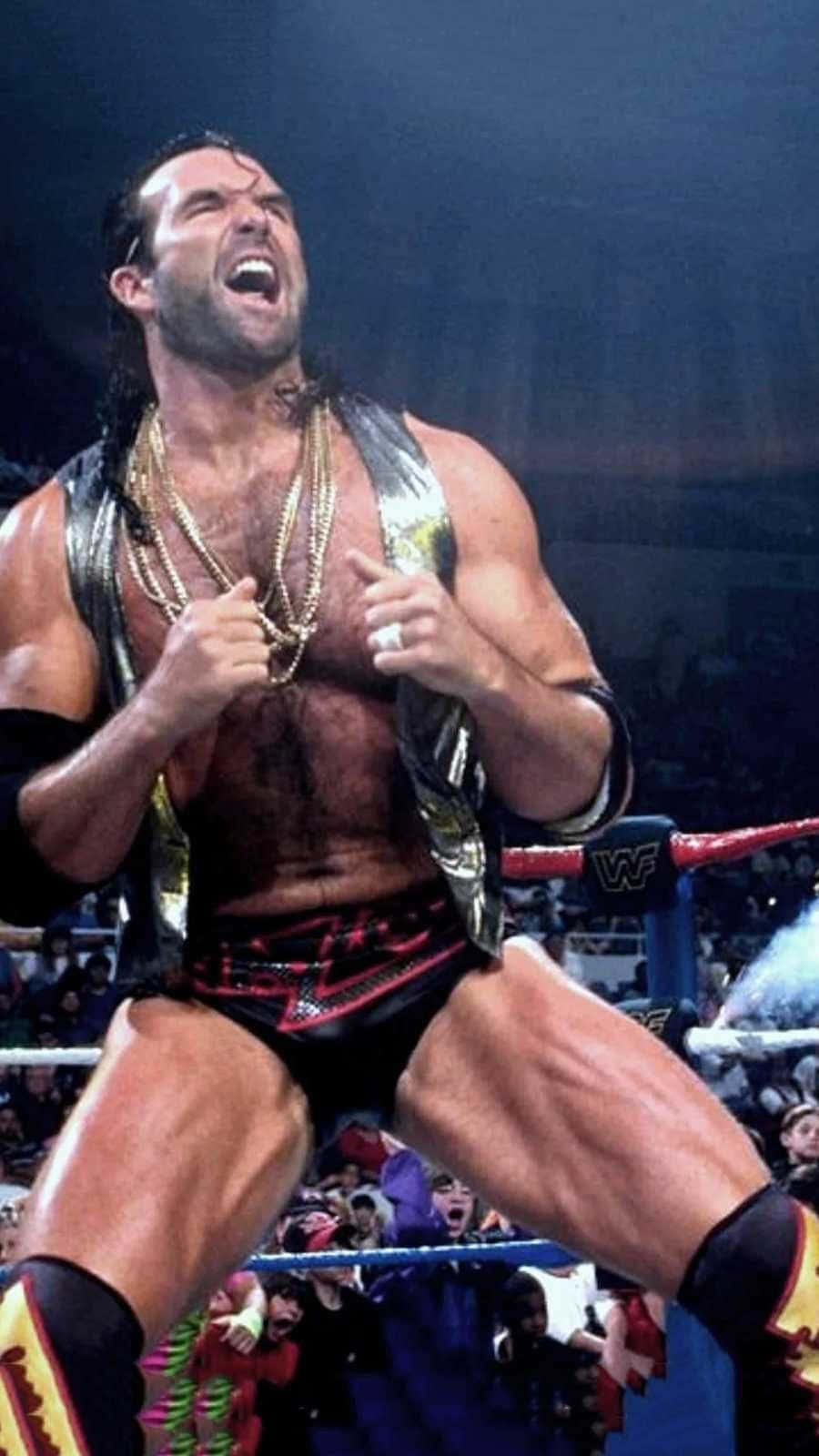 Fighting Stance Of Wrestler Scott Hall